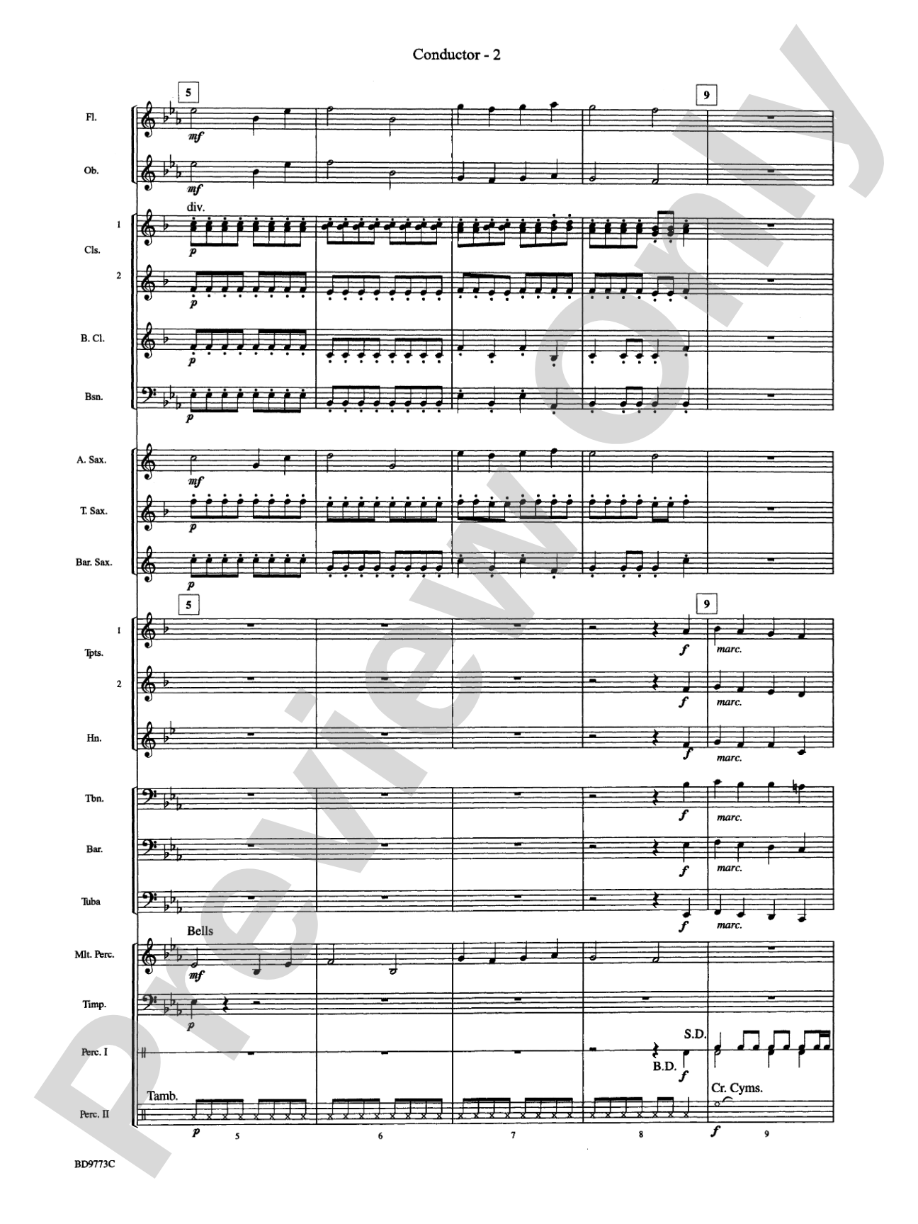 Eine Kleine Christmas (featuring Traditional Holiday Favorites (with apologies to Wolfgang Amadeus Mozart)): Concert Band Conductor Score & Parts