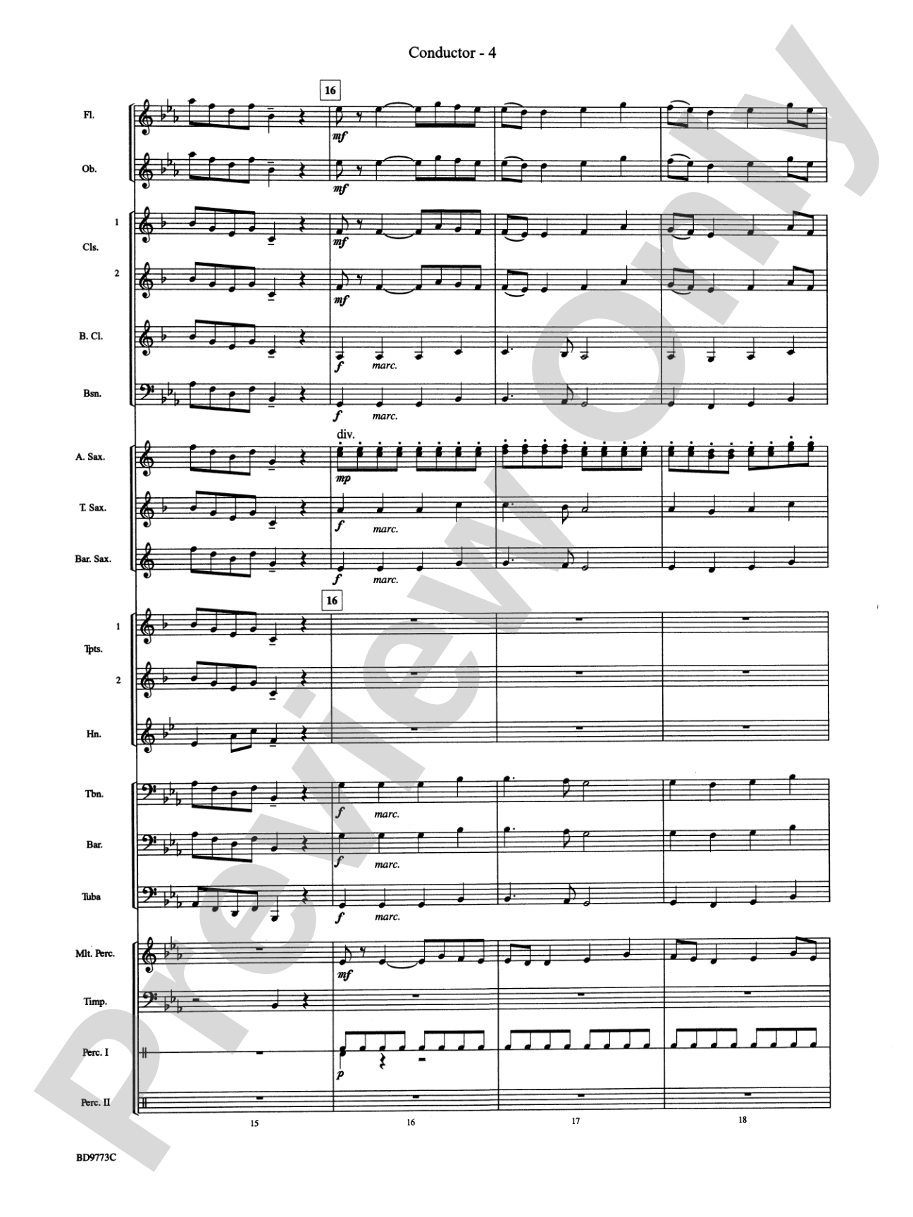Eine Kleine Christmas (featuring Traditional Holiday Favorites (with apologies to Wolfgang Amadeus Mozart)): Concert Band Conductor Score & Parts