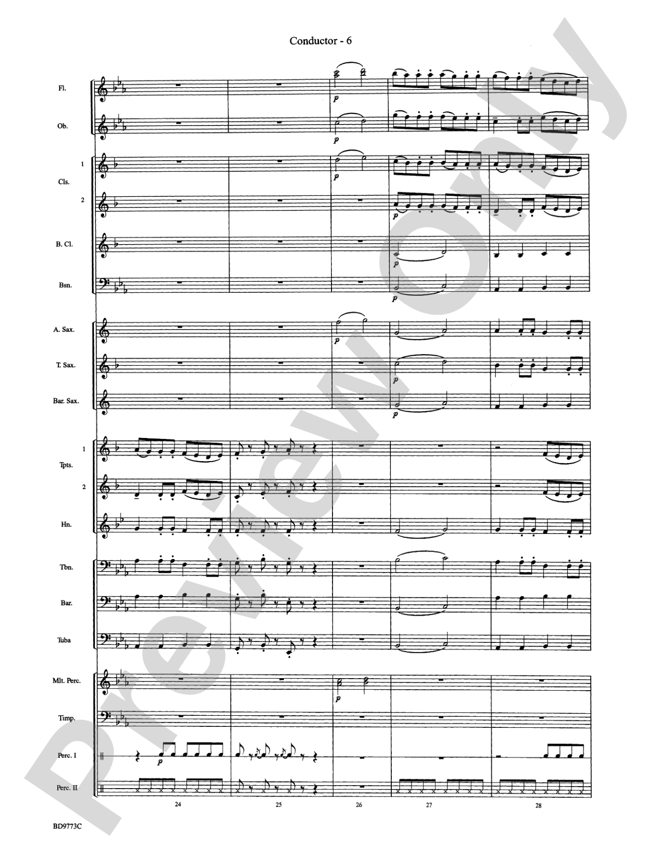 Eine Kleine Christmas (featuring Traditional Holiday Favorites (with apologies to Wolfgang Amadeus Mozart)): Concert Band Conductor Score & Parts