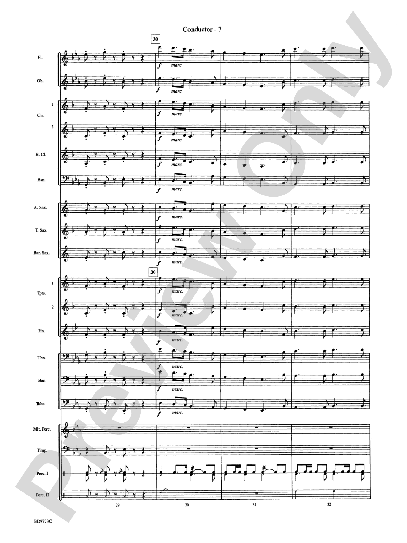 Eine Kleine Christmas (featuring Traditional Holiday Favorites (with apologies to Wolfgang Amadeus Mozart)): Concert Band Conductor Score & Parts