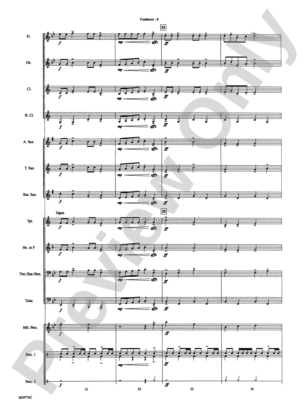 March of the Magical Toys: Concert Band Conductor Score & Parts