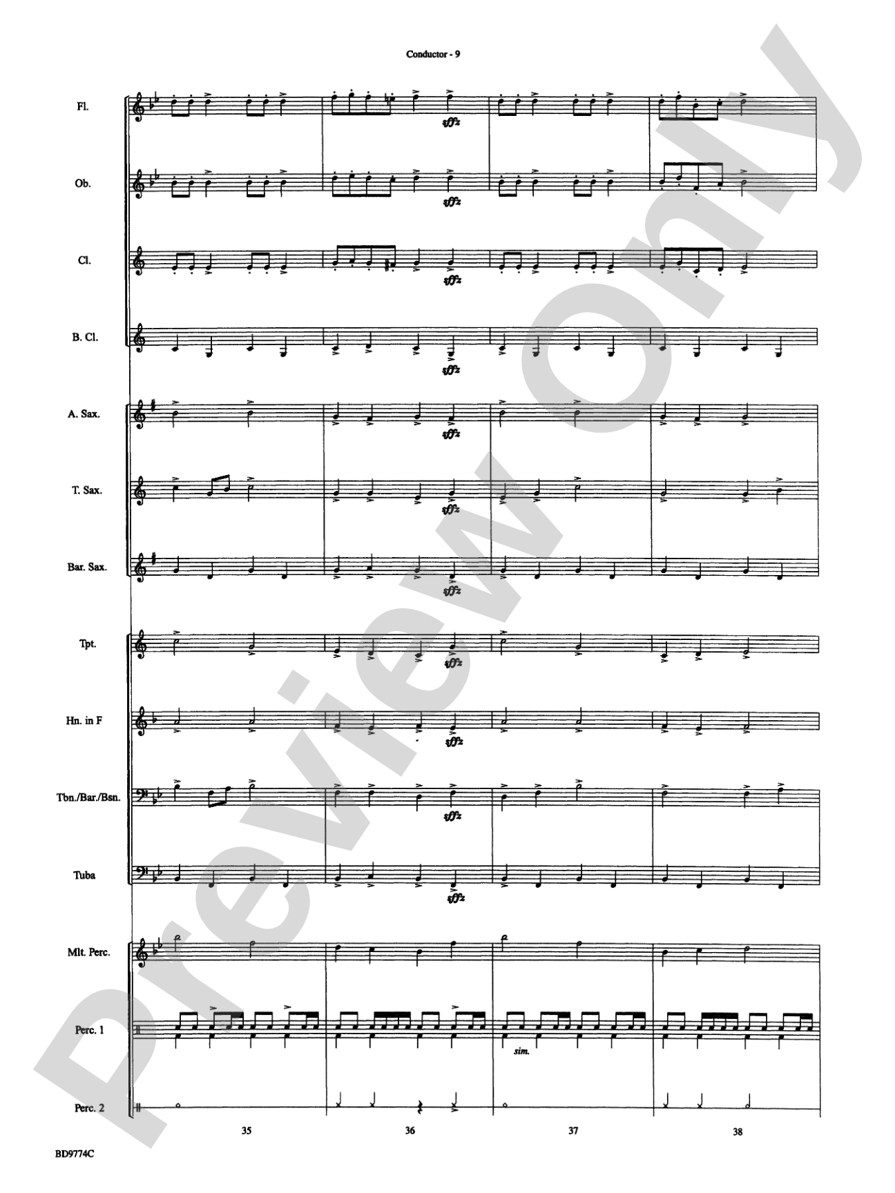 March of the Magical Toys: Concert Band Conductor Score & Parts