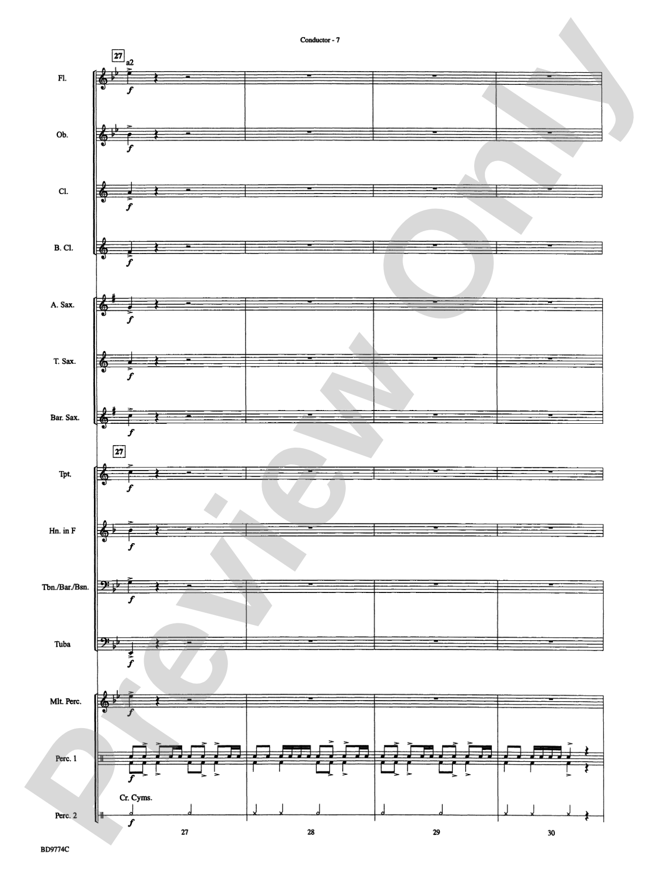 March of the Magical Toys: Concert Band Conductor Score & Parts