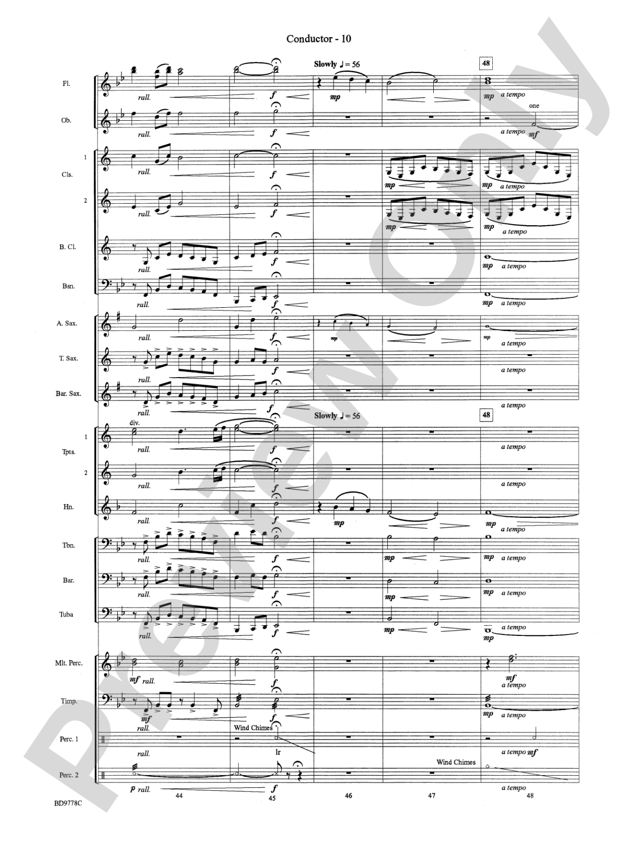 Cantique de Noel (O Holy Night): Concert Band Conductor Score & Parts