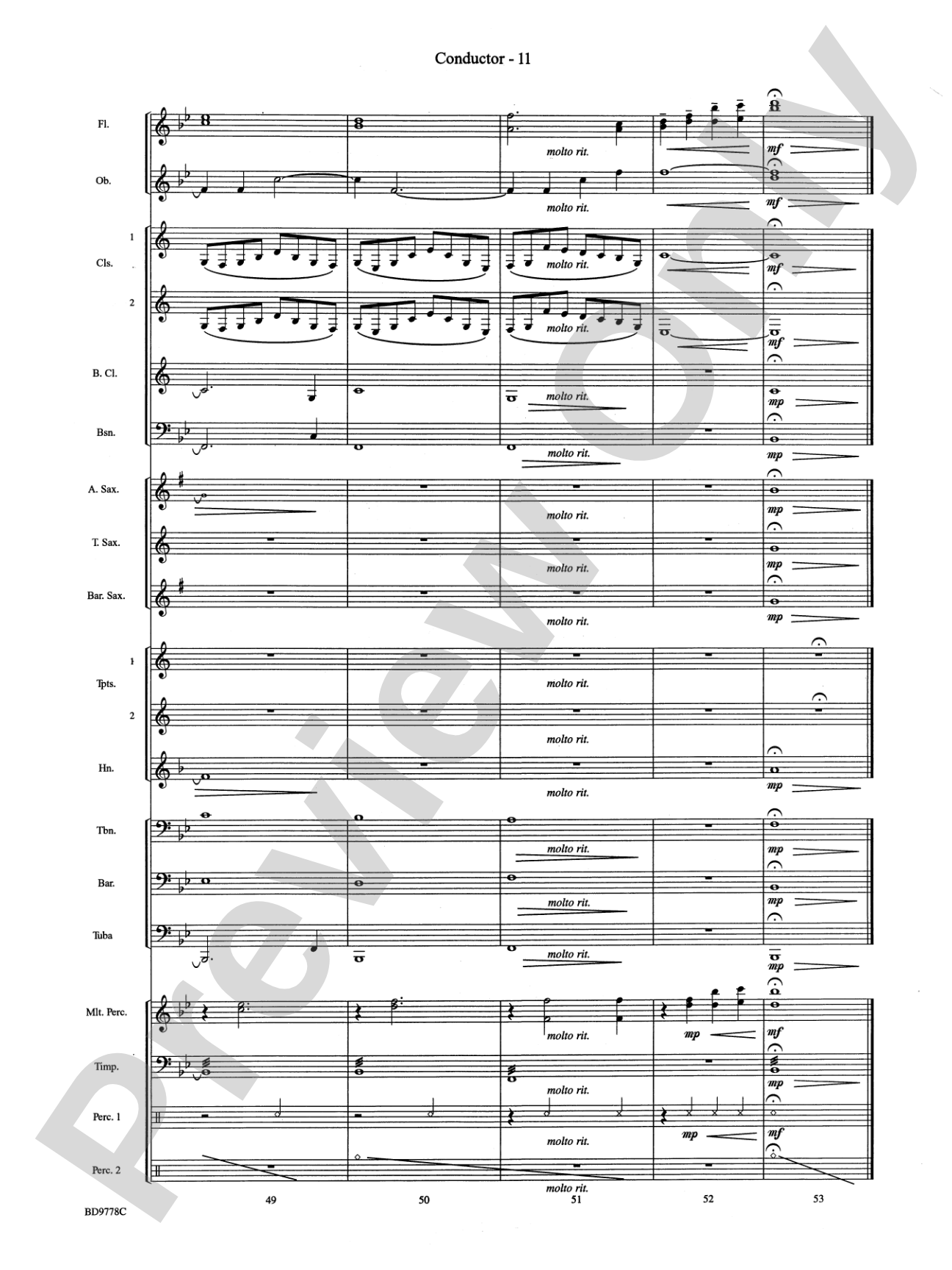 Cantique de Noel (O Holy Night): Concert Band Conductor Score & Parts