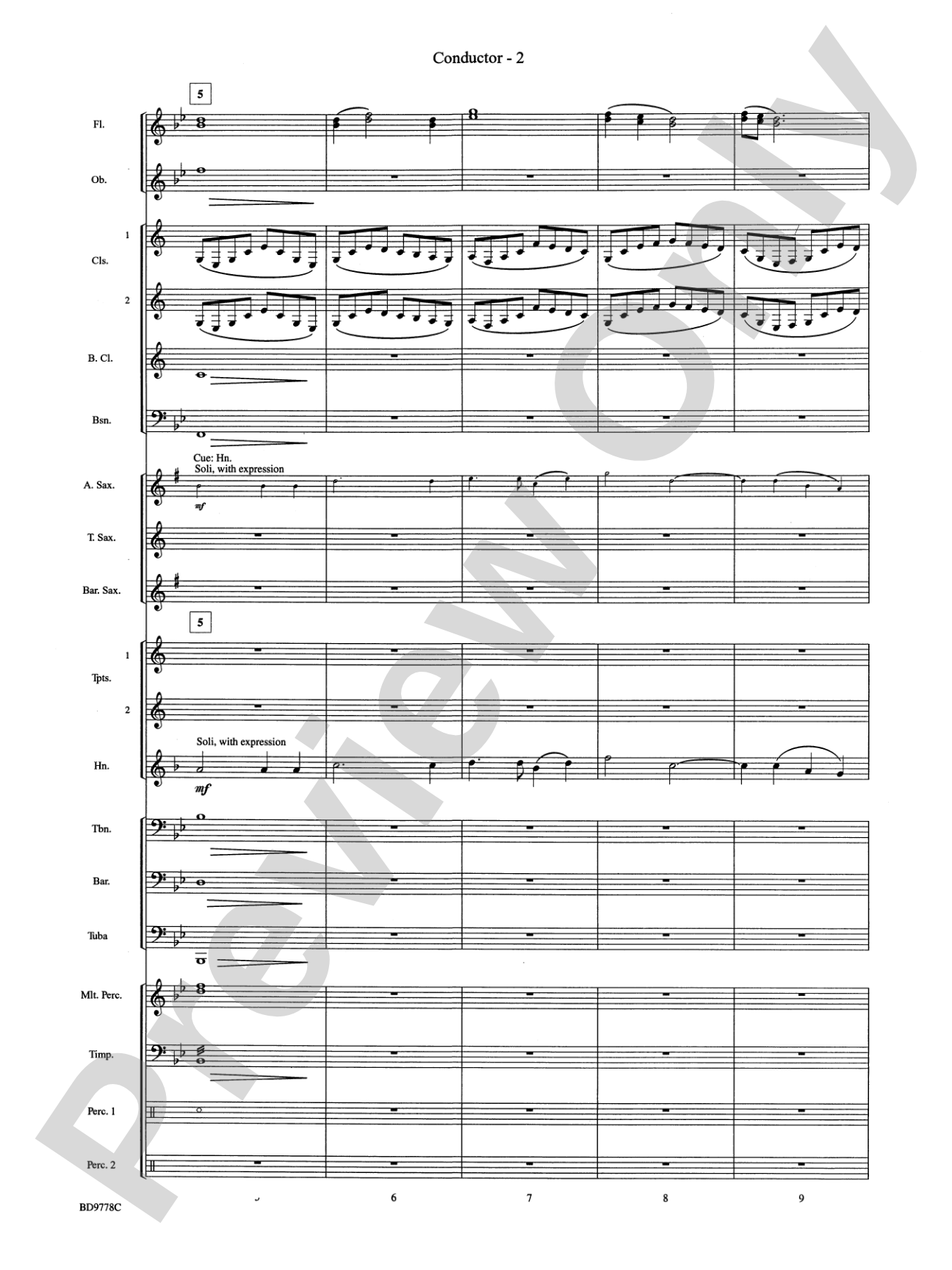 Cantique de Noel (O Holy Night): Concert Band Conductor Score & Parts