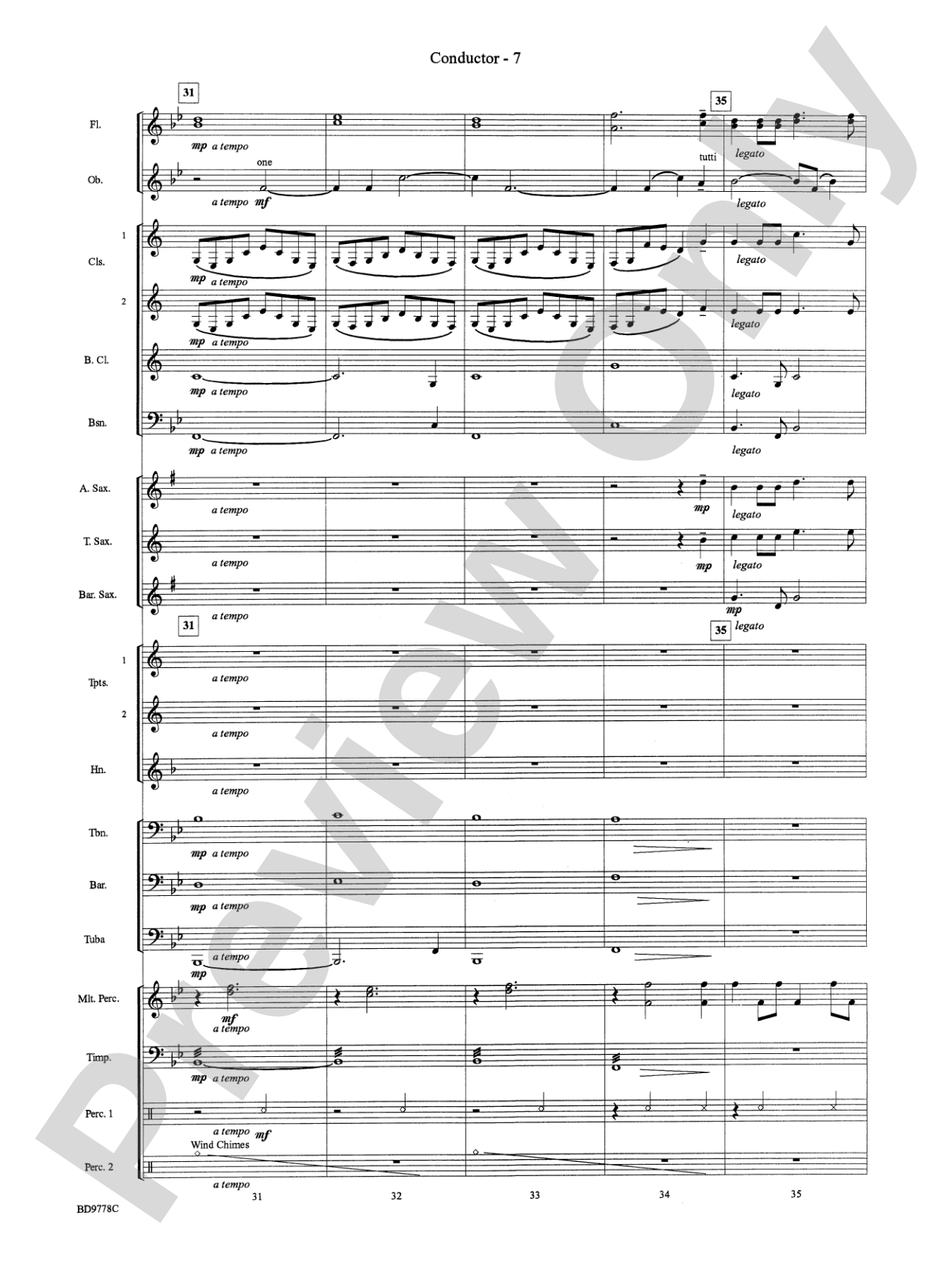 Cantique de Noel (O Holy Night): Concert Band Conductor Score & Parts