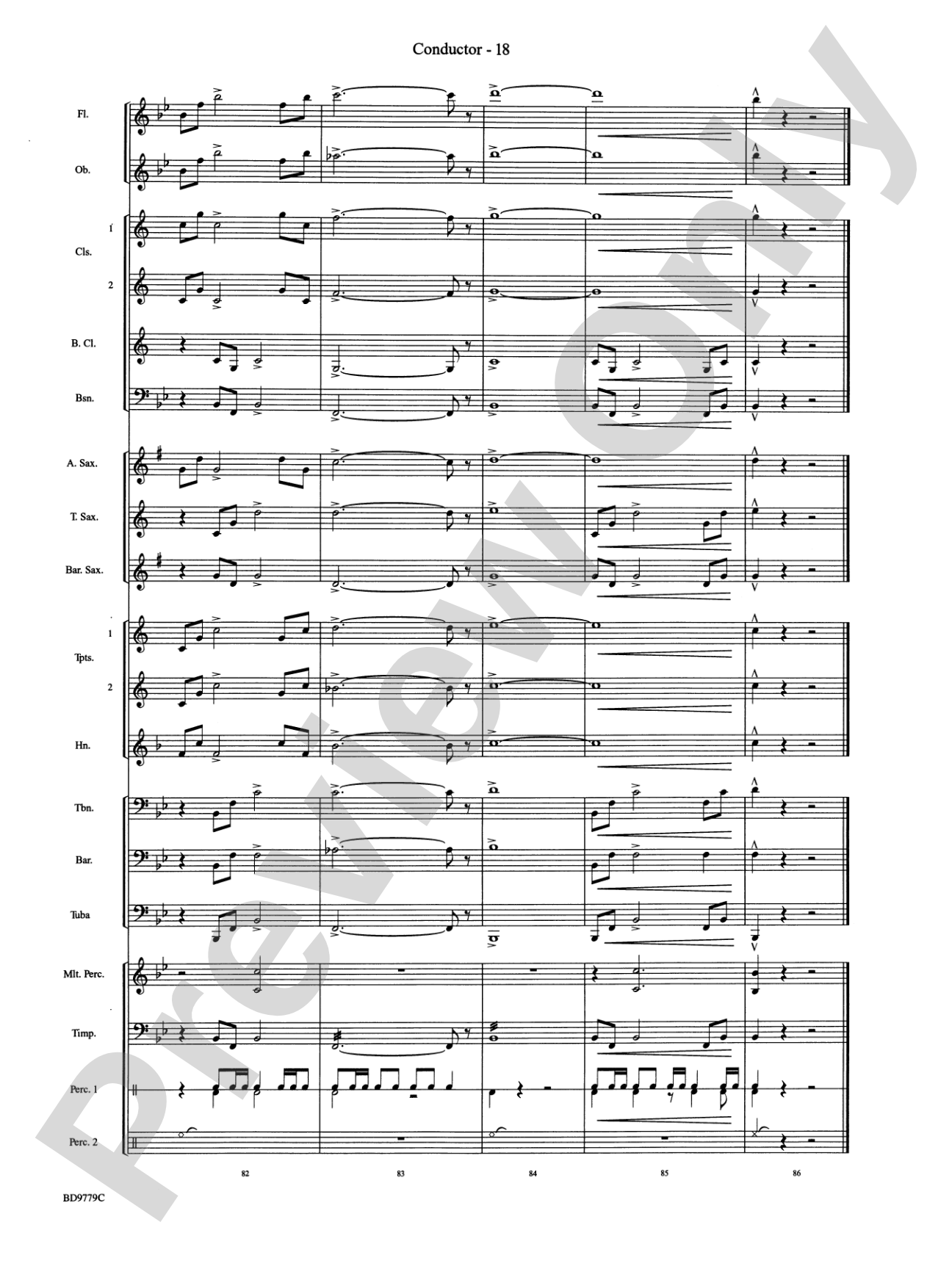 Convergence: Concert Band Conductor Score & Parts