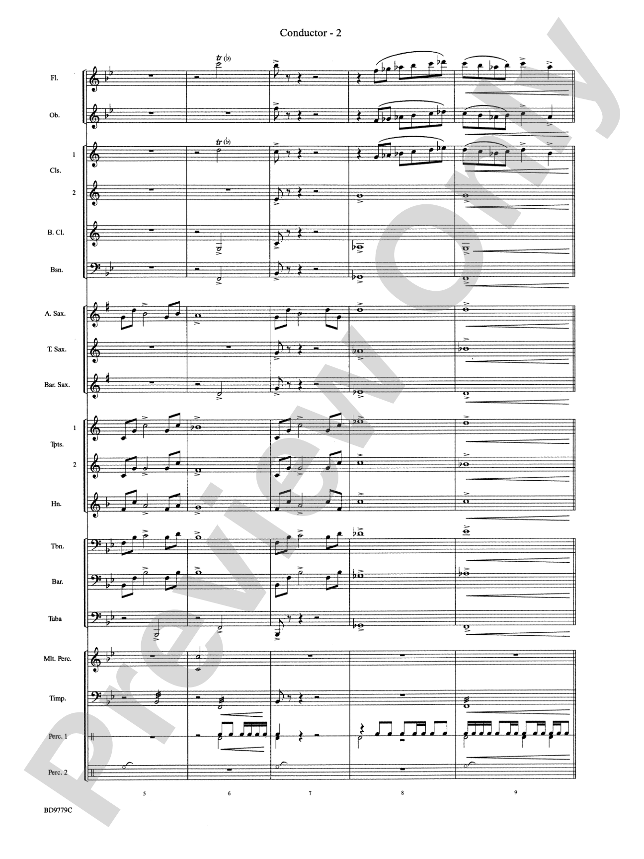 Convergence: Concert Band Conductor Score & Parts