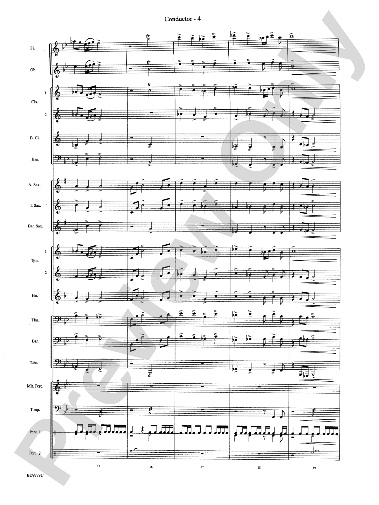 Convergence: Concert Band Conductor Score & Parts