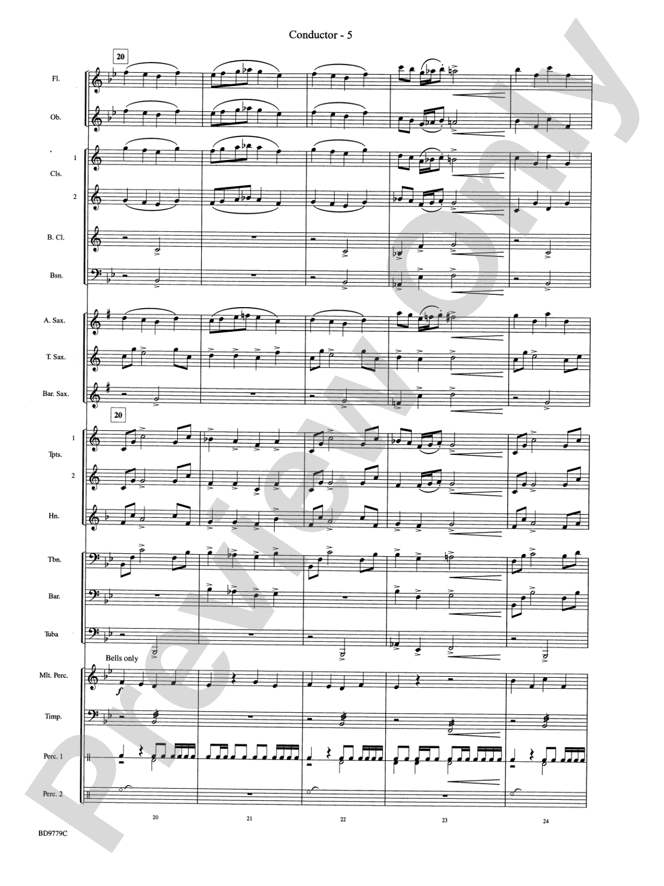 Convergence: Concert Band Conductor Score & Parts