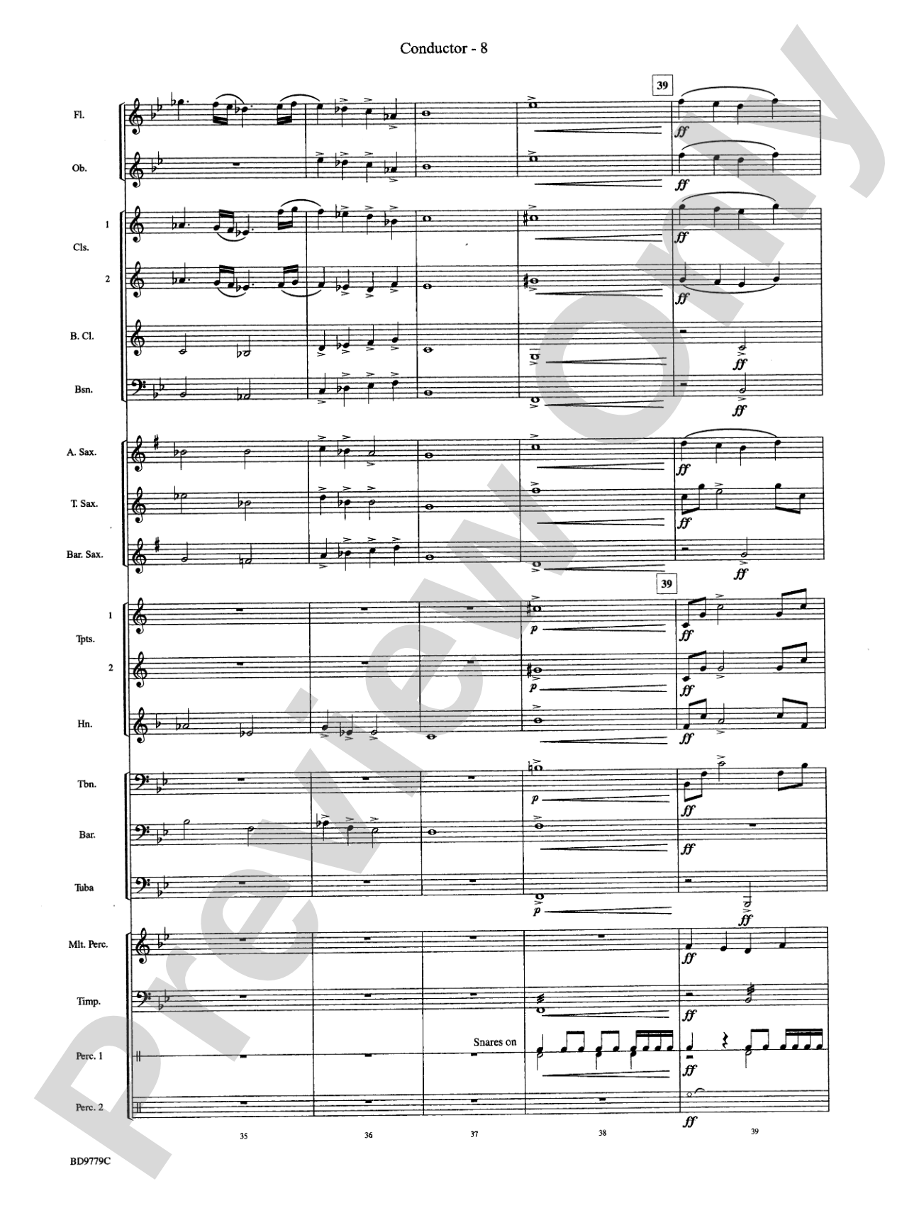 Convergence: Concert Band Conductor Score & Parts