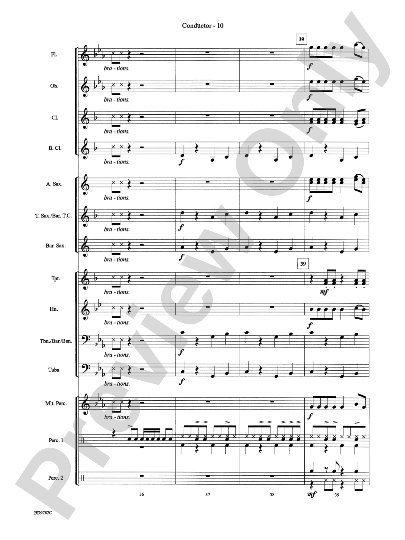 Reggae Vibrations: Concert Band Conductor Score & Parts