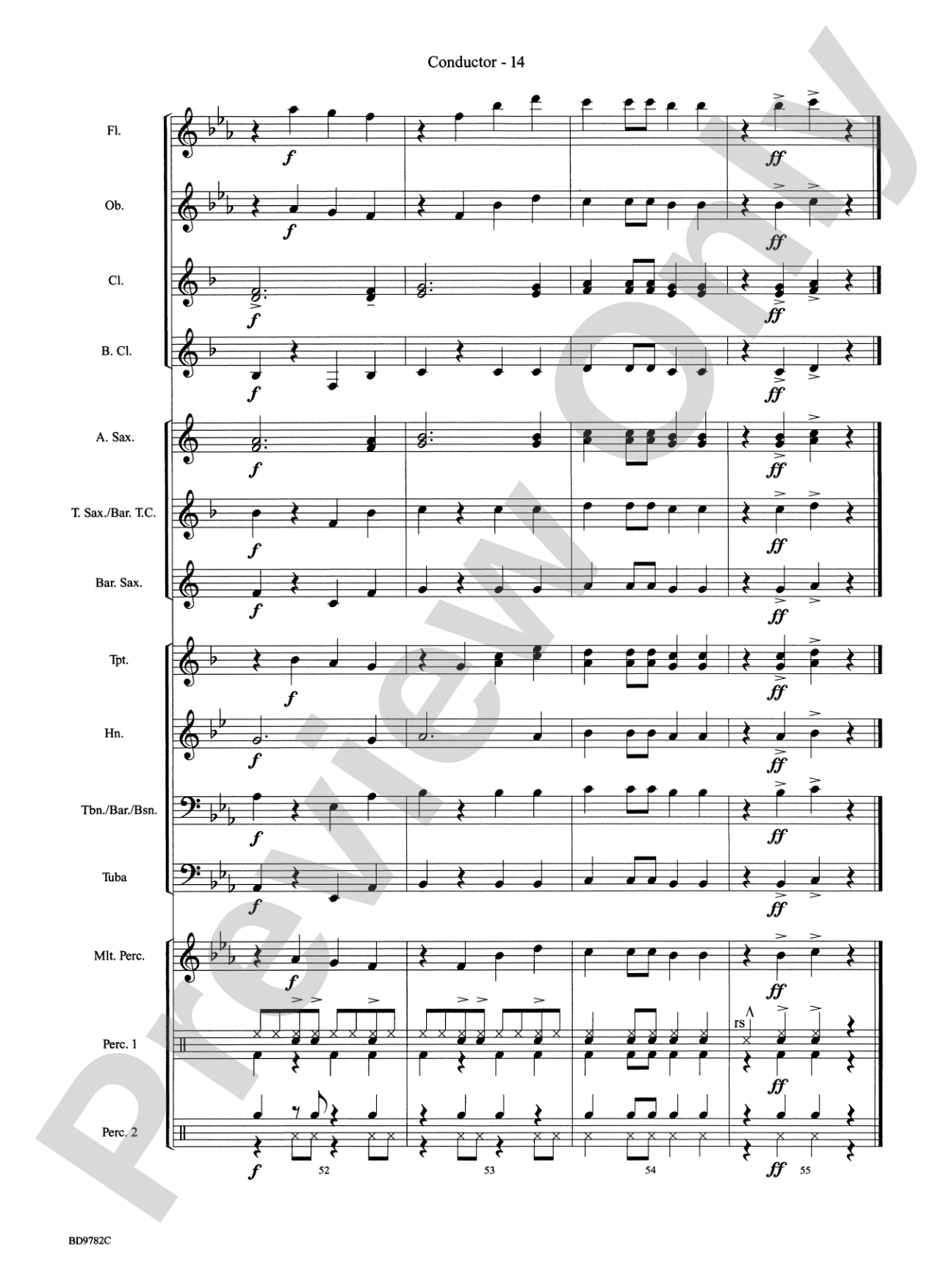 Reggae Vibrations: Concert Band Conductor Score & Parts