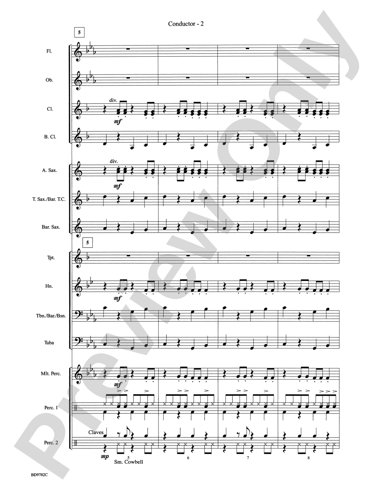 Reggae Vibrations: Concert Band Conductor Score & Parts