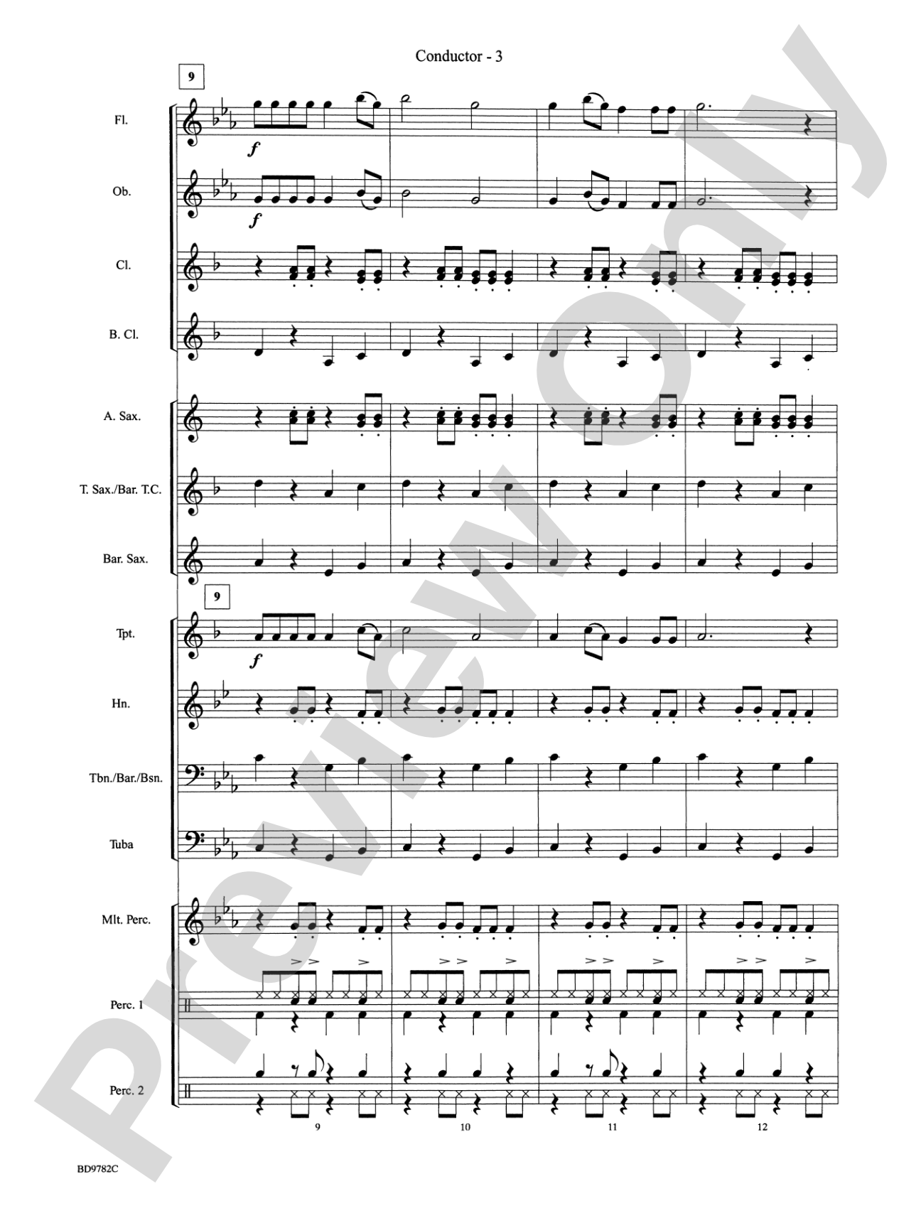 Reggae Vibrations: Concert Band Conductor Score & Parts