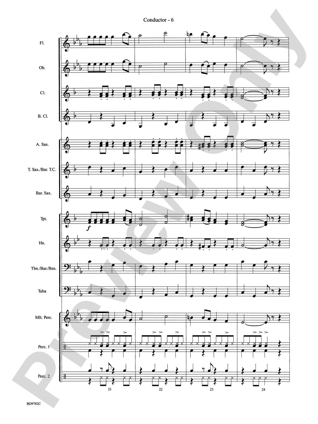 Reggae Vibrations: Concert Band Conductor Score & Parts