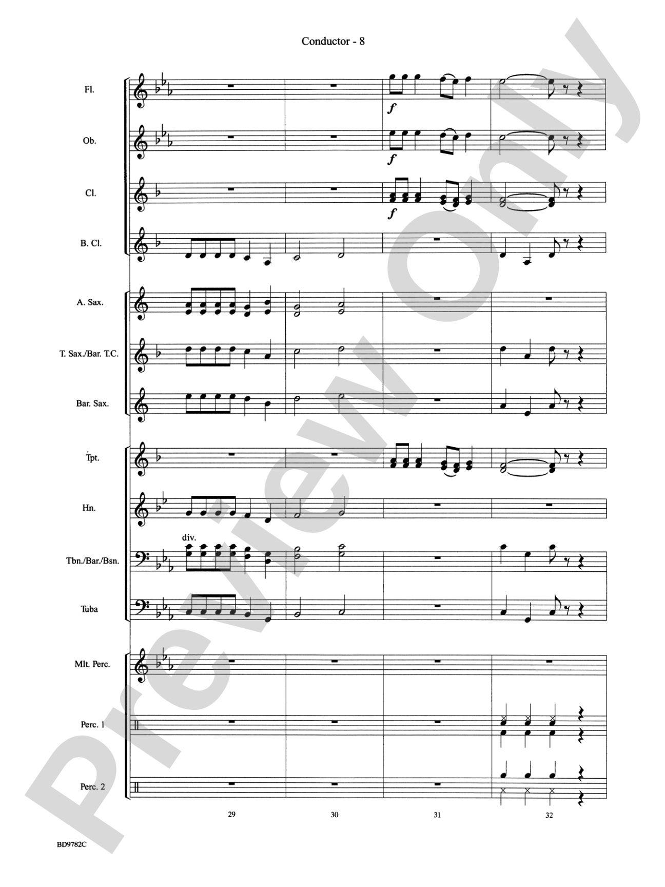 Reggae Vibrations: Concert Band Conductor Score & Parts