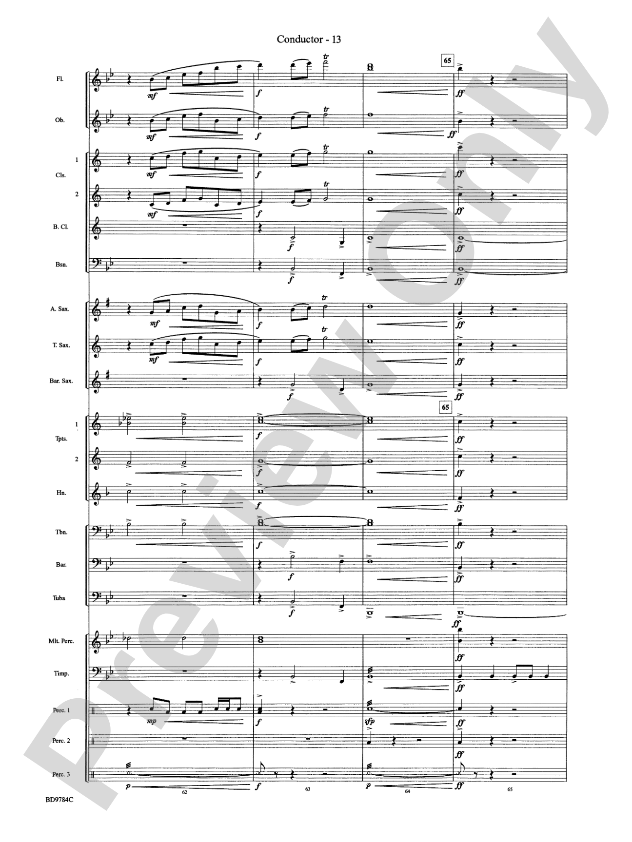 Herndon Exaltations (A Celebration of Excellence): Concert Band Conductor Score & Parts