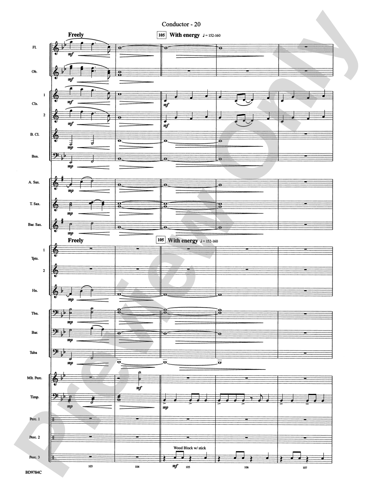 Herndon Exaltations (A Celebration of Excellence): Concert Band Conductor Score & Parts