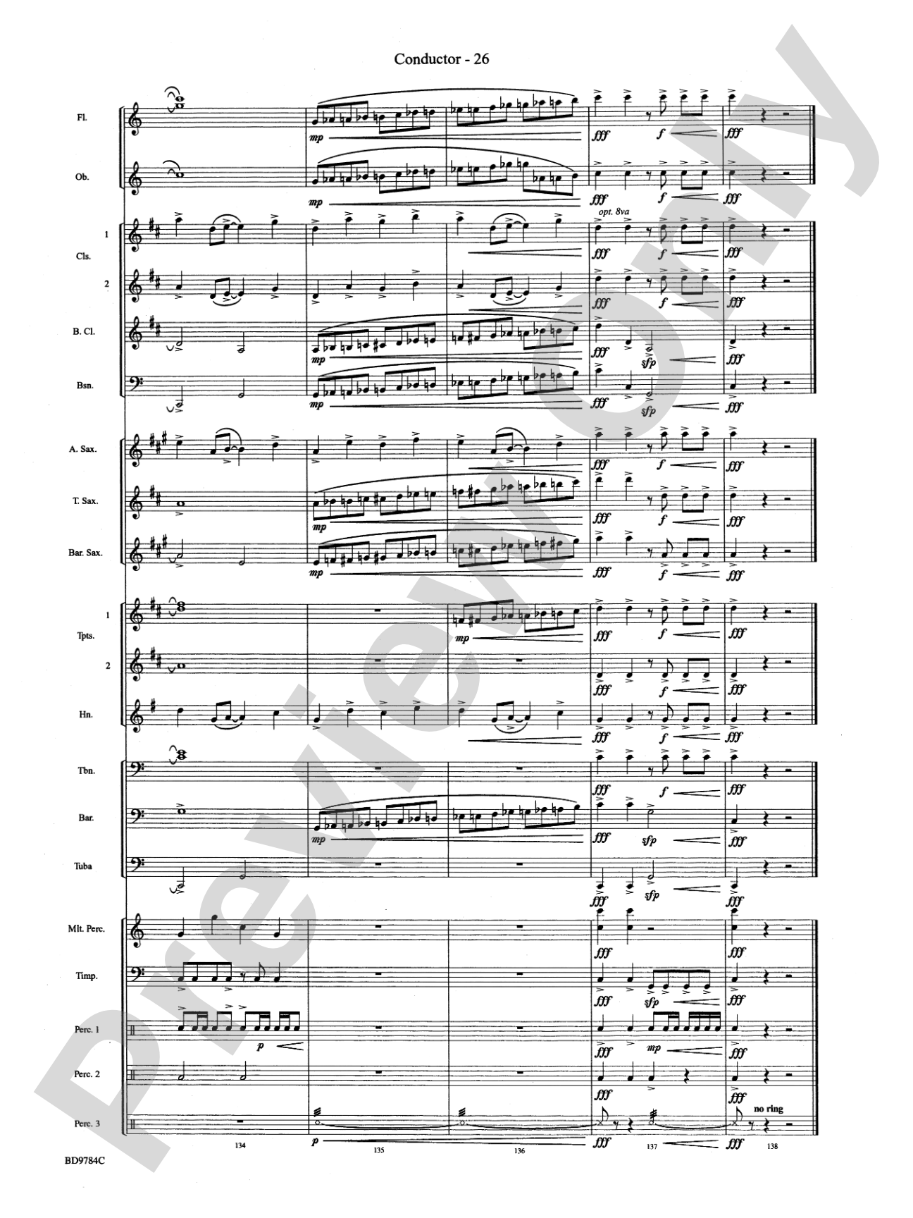 Herndon Exaltations (A Celebration of Excellence): Concert Band Conductor Score & Parts