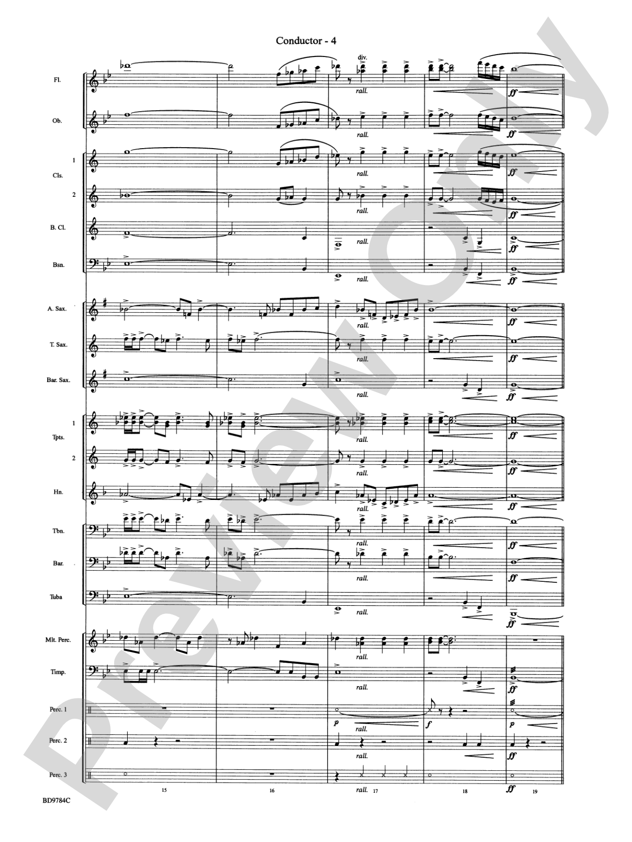 Herndon Exaltations (A Celebration of Excellence): Concert Band Conductor Score & Parts
