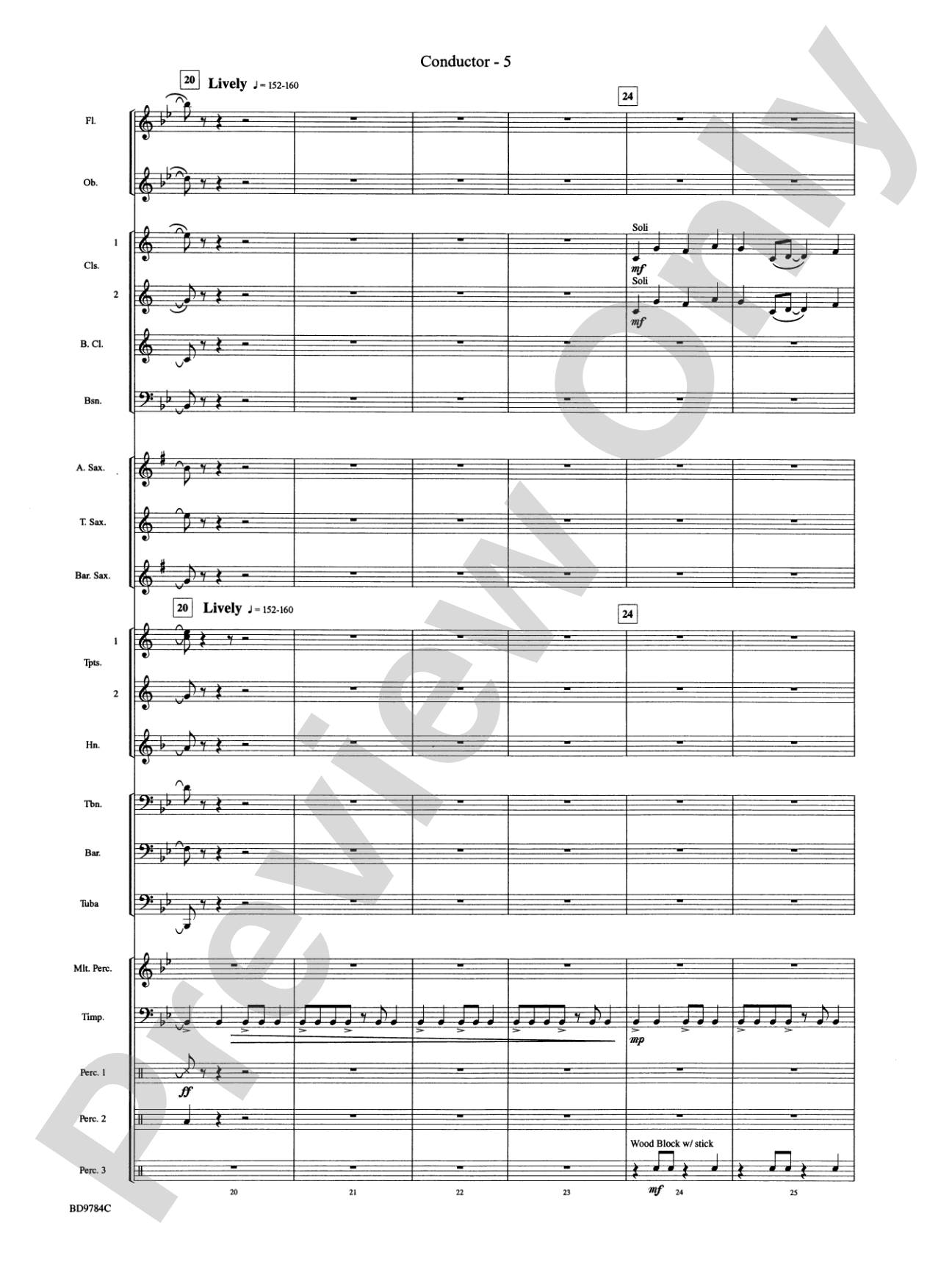 Herndon Exaltations (A Celebration of Excellence): Concert Band Conductor Score & Parts