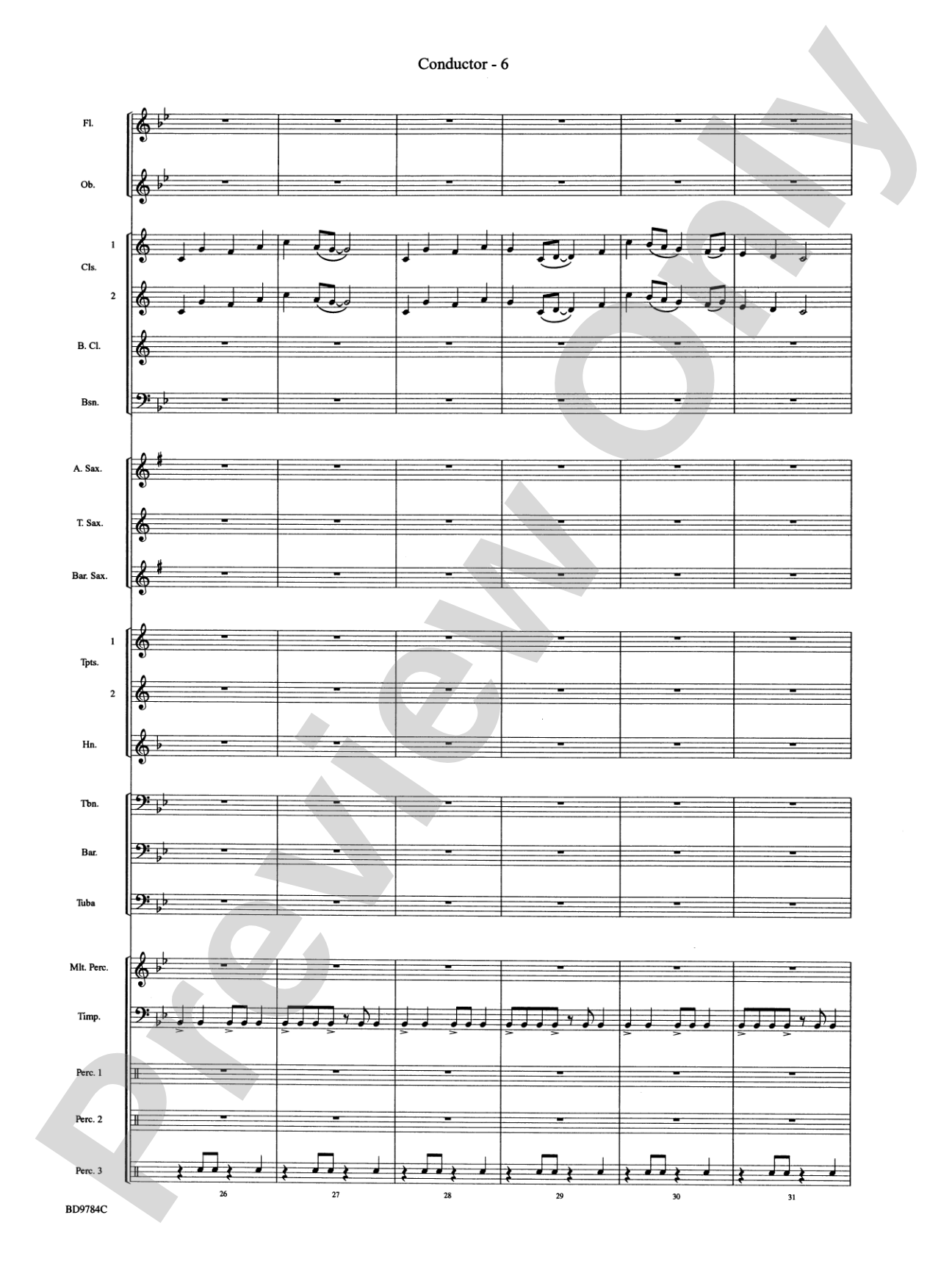 Herndon Exaltations (A Celebration of Excellence): Concert Band Conductor Score & Parts