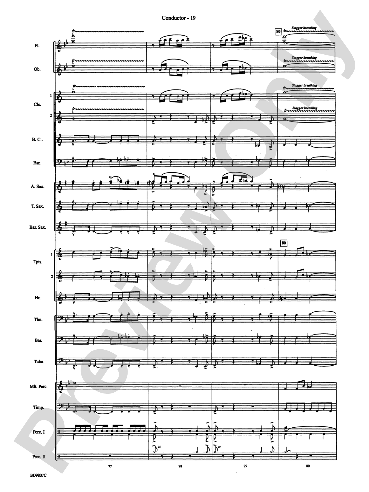 Fields of Kent: Concert Band Conductor Score & Parts
