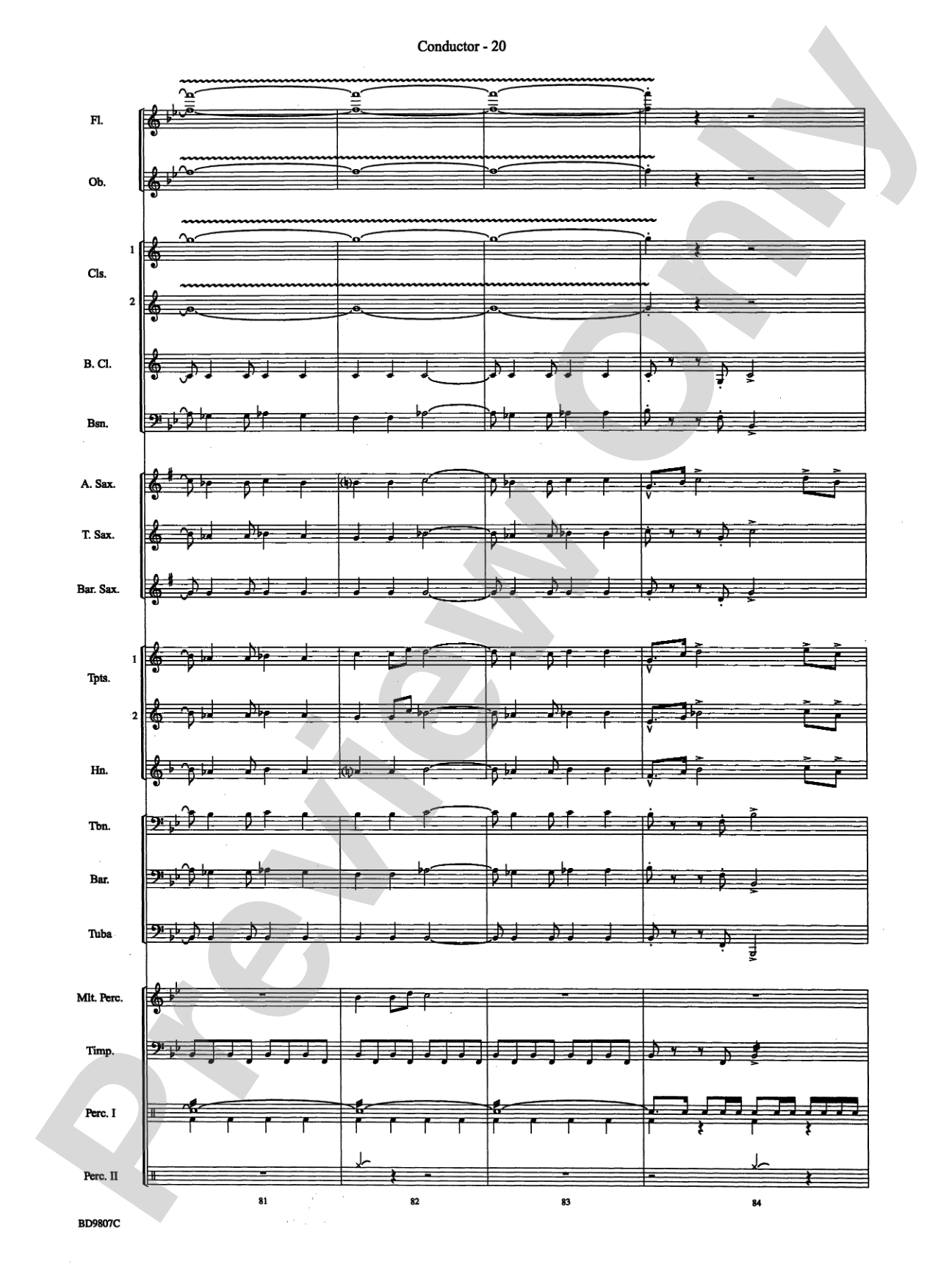 Fields of Kent: Concert Band Conductor Score & Parts