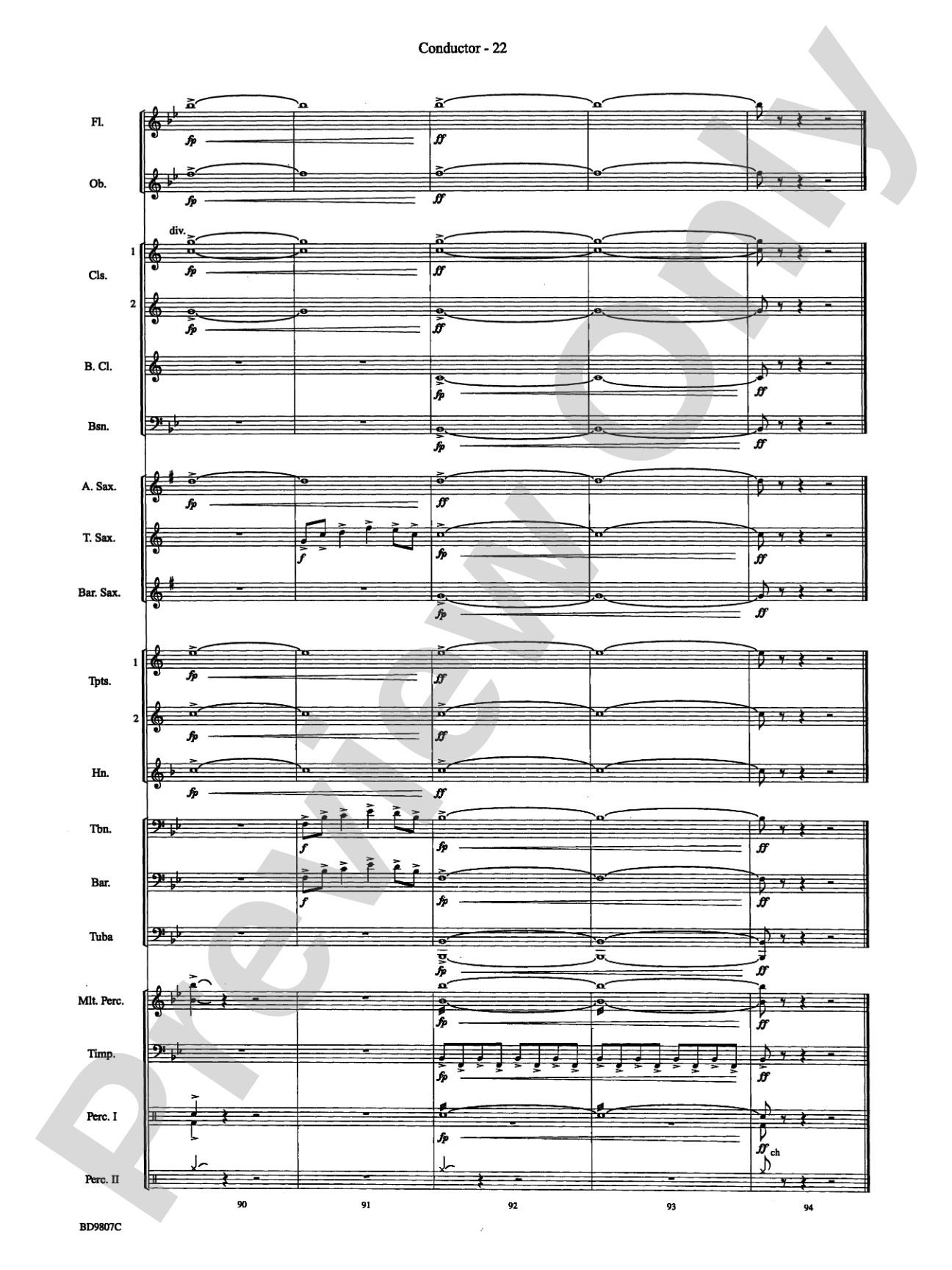 Fields of Kent: Concert Band Conductor Score & Parts