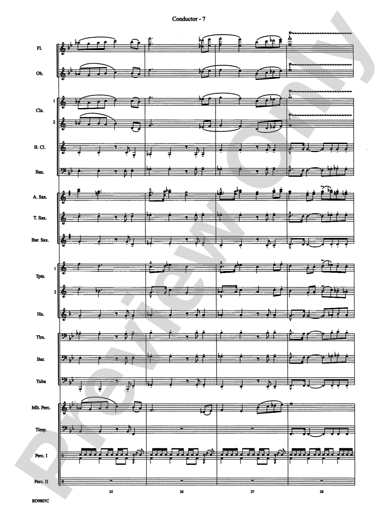 Fields of Kent: Concert Band Conductor Score & Parts