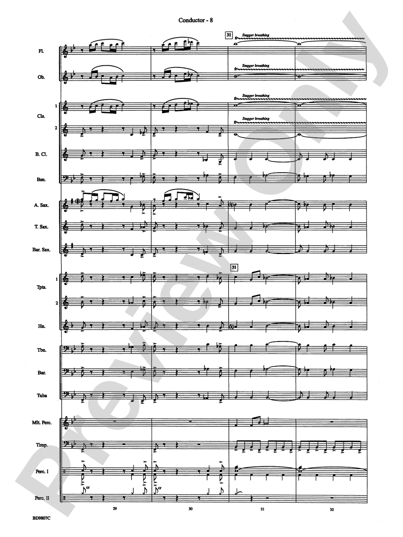 Fields of Kent: Concert Band Conductor Score & Parts