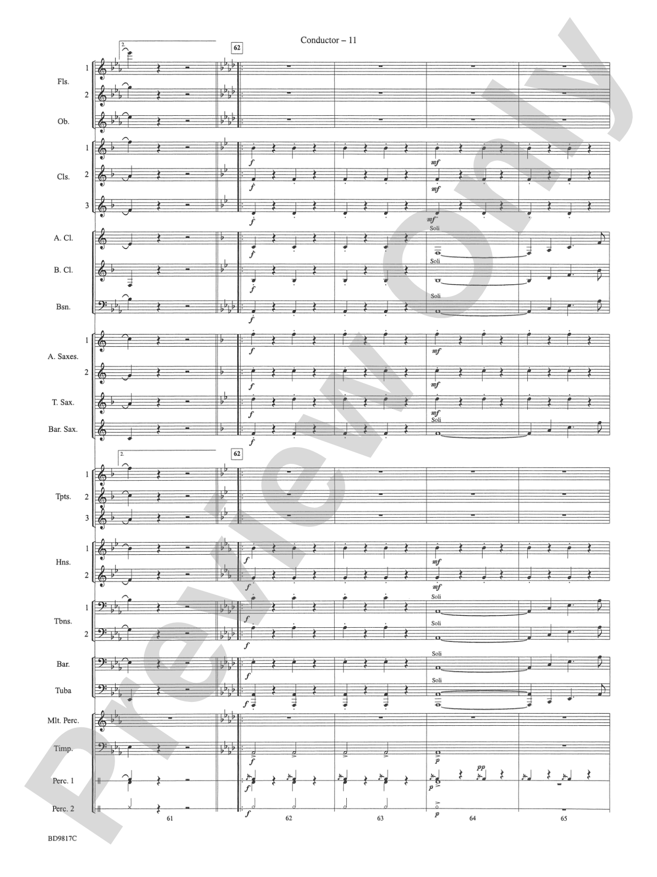 National Emblem: Concert Band Conductor Score & Parts