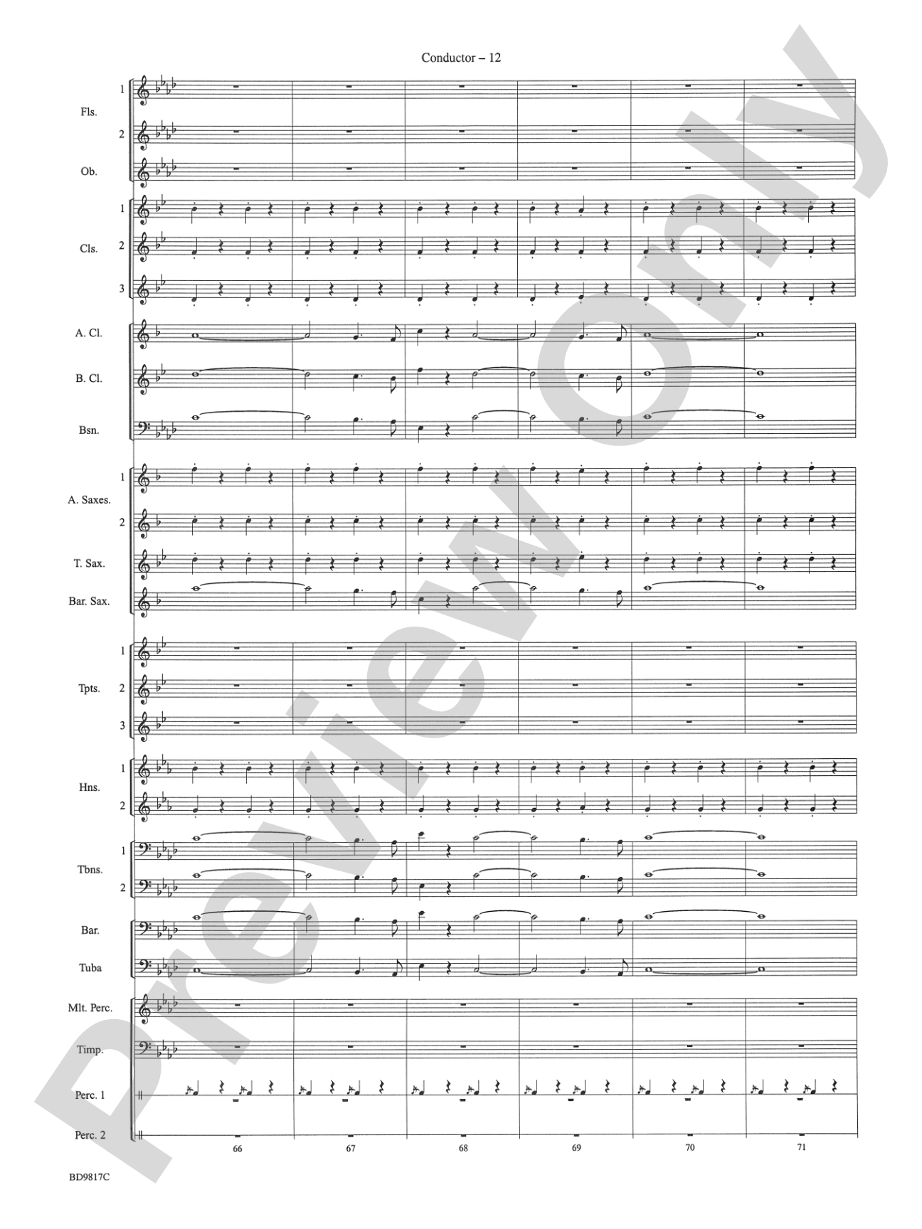 National Emblem: Concert Band Conductor Score & Parts