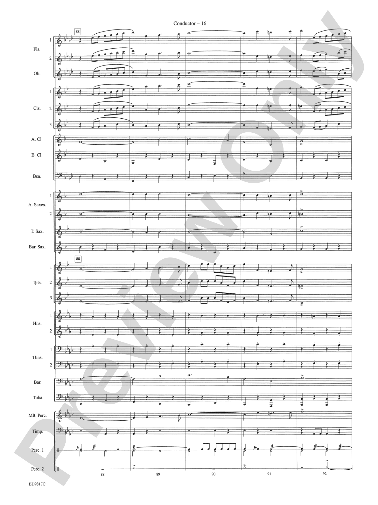 National Emblem: Concert Band Conductor Score & Parts