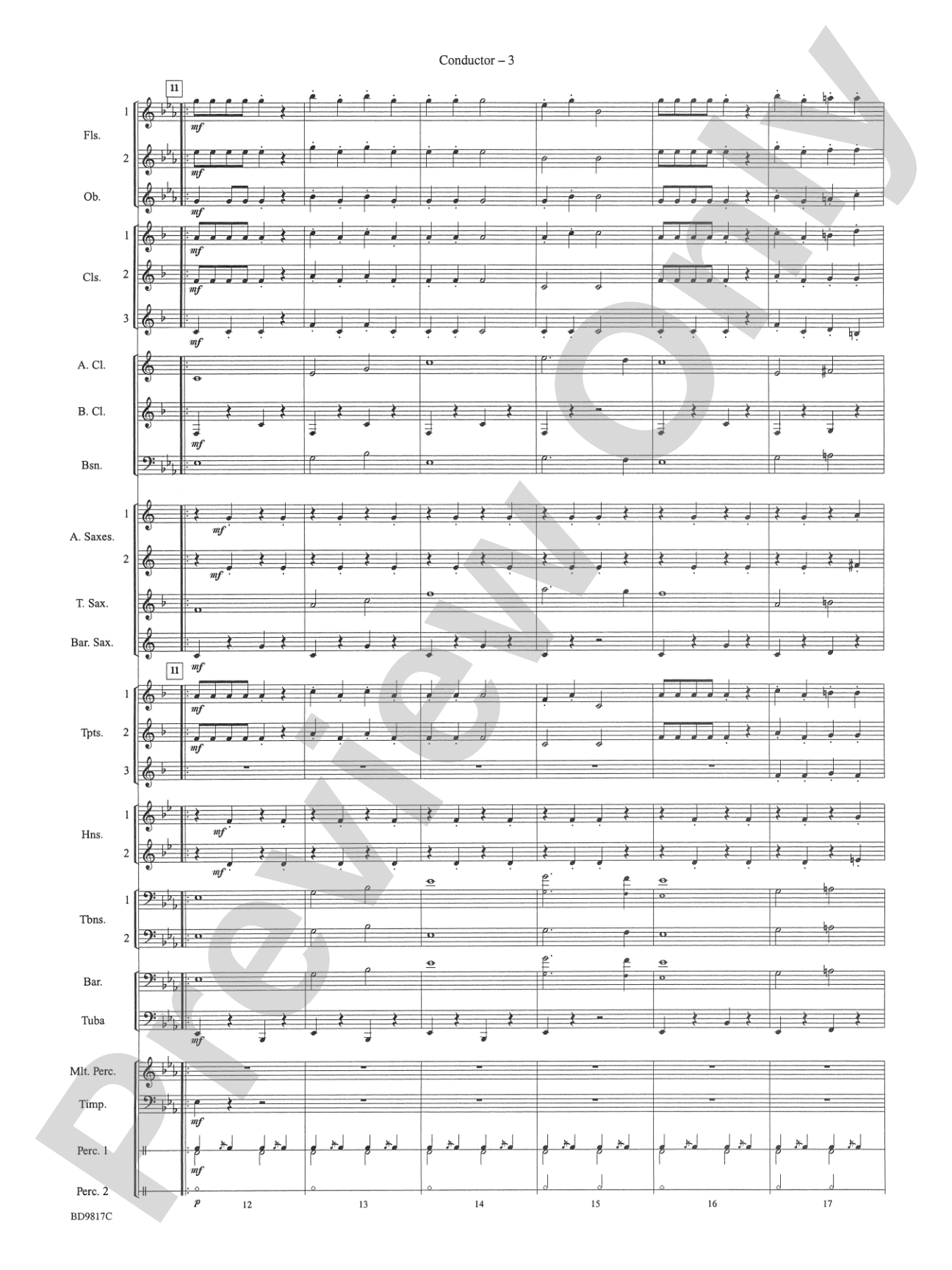 National Emblem: Concert Band Conductor Score & Parts
