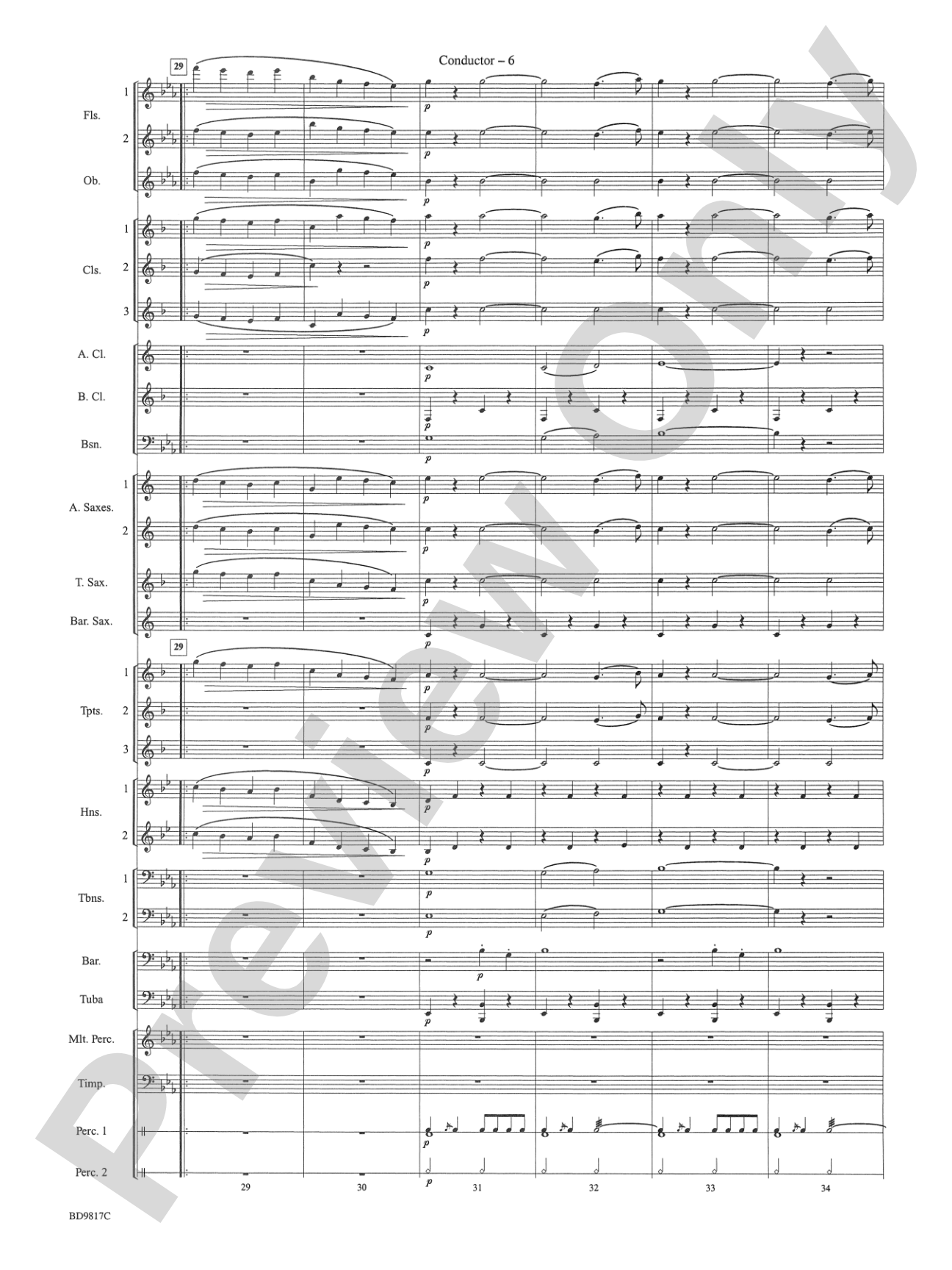 National Emblem: Concert Band Conductor Score & Parts