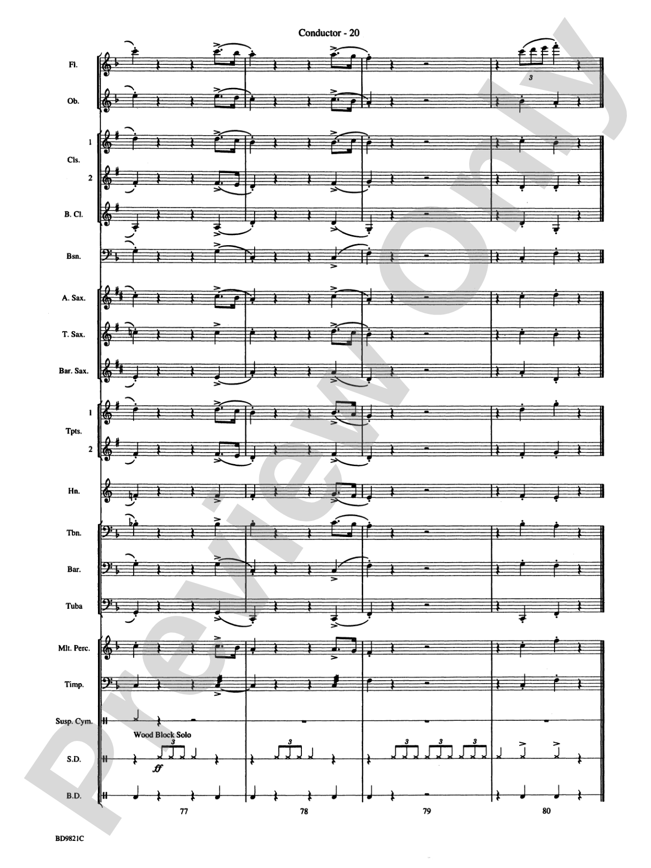 Let It Snow! Let It Snow! Let It Snow!: Concert Band Conductor Score & Parts