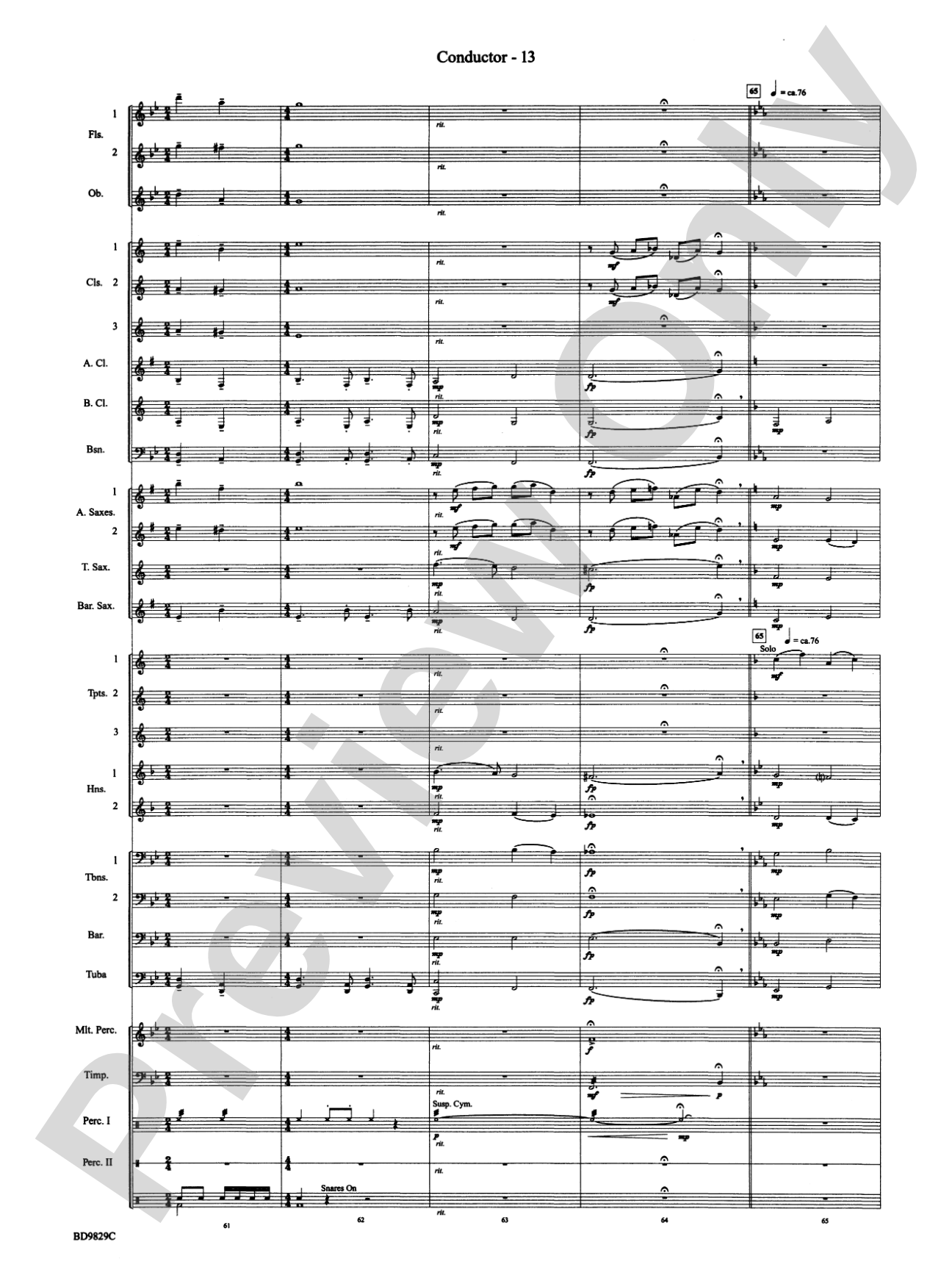 Christmas Winds (Overture): Concert Band Conductor Score & Parts