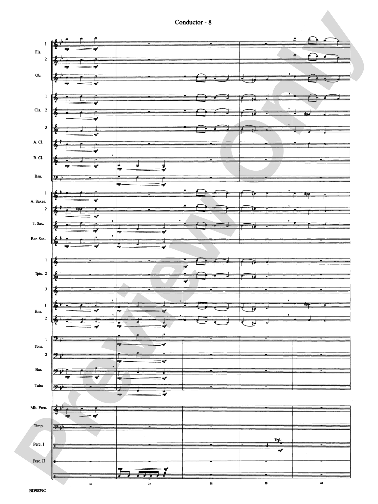 Christmas Winds (Overture): Concert Band Conductor Score & Parts
