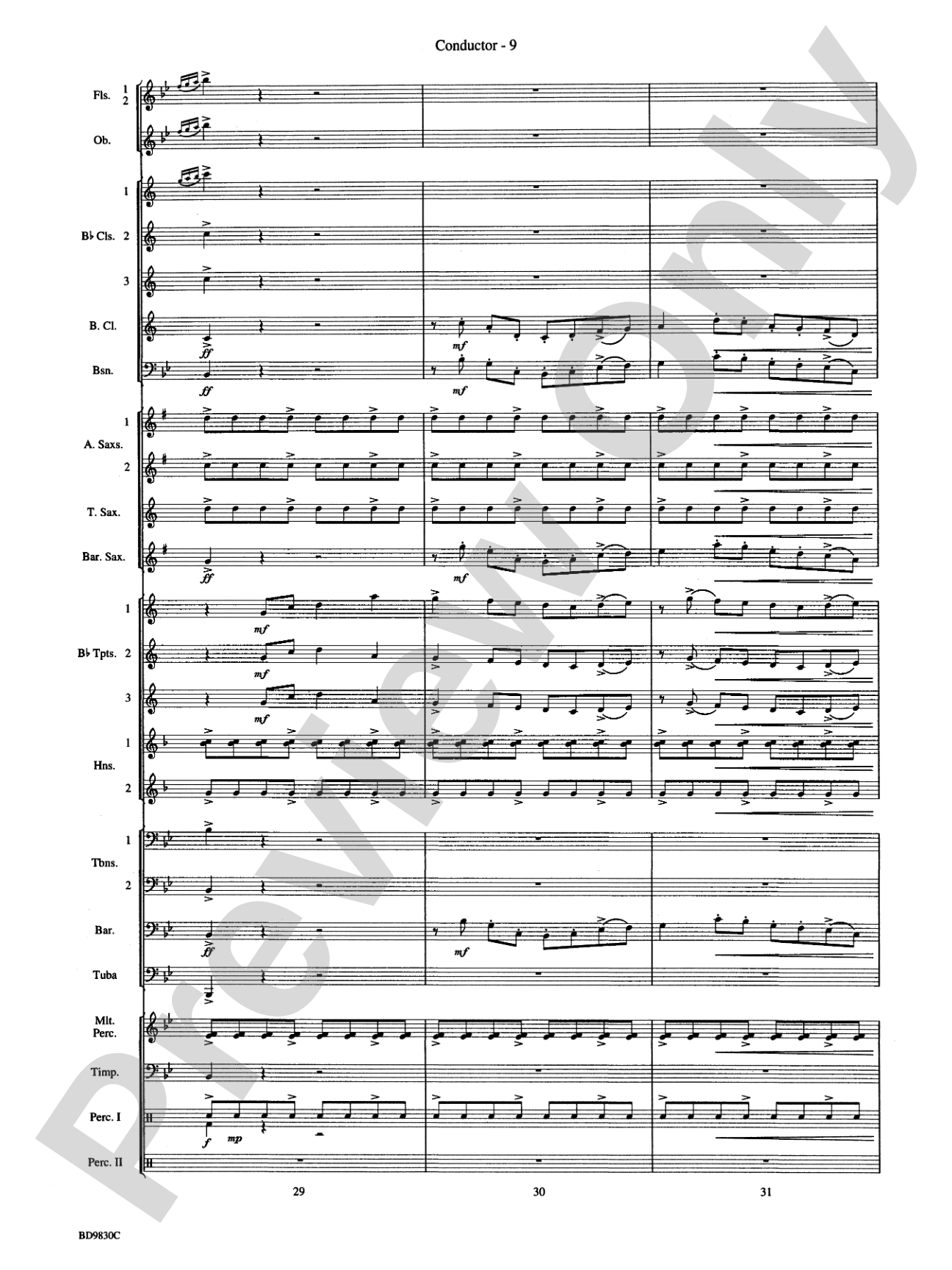 The Spirit of Orpheus (A Sinfonian Celebration): Concert Band Conductor Score & Parts
