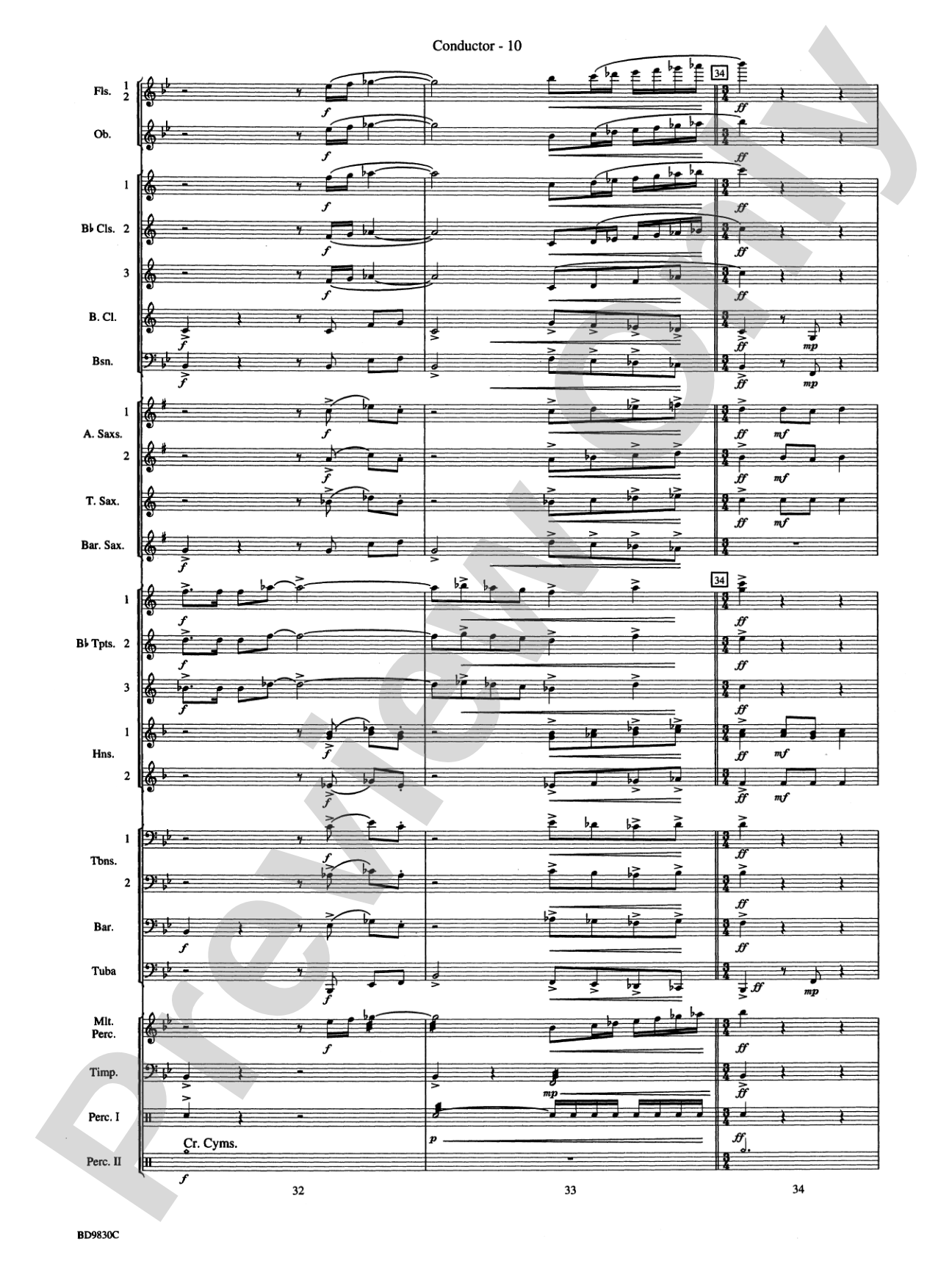 The Spirit of Orpheus (A Sinfonian Celebration): Concert Band Conductor Score & Parts