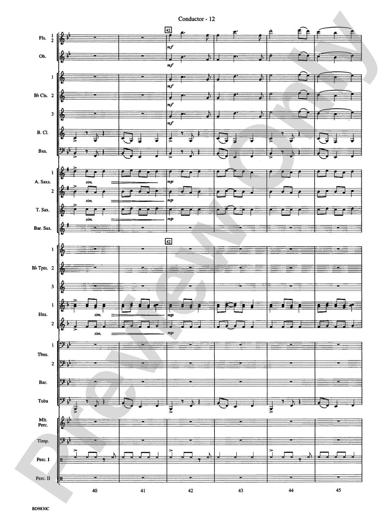 The Spirit of Orpheus (A Sinfonian Celebration): Concert Band Conductor Score & Parts