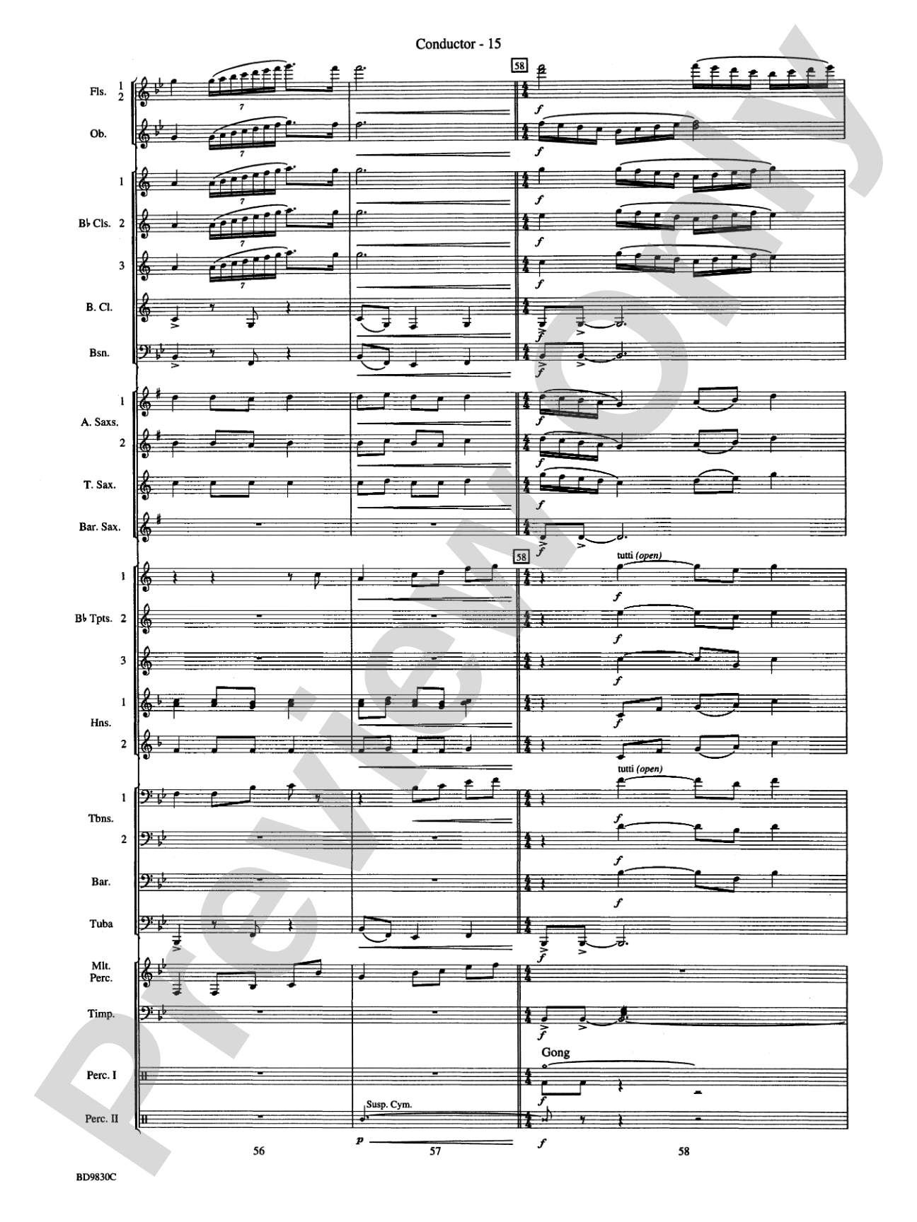 The Spirit of Orpheus (A Sinfonian Celebration): Concert Band Conductor Score & Parts