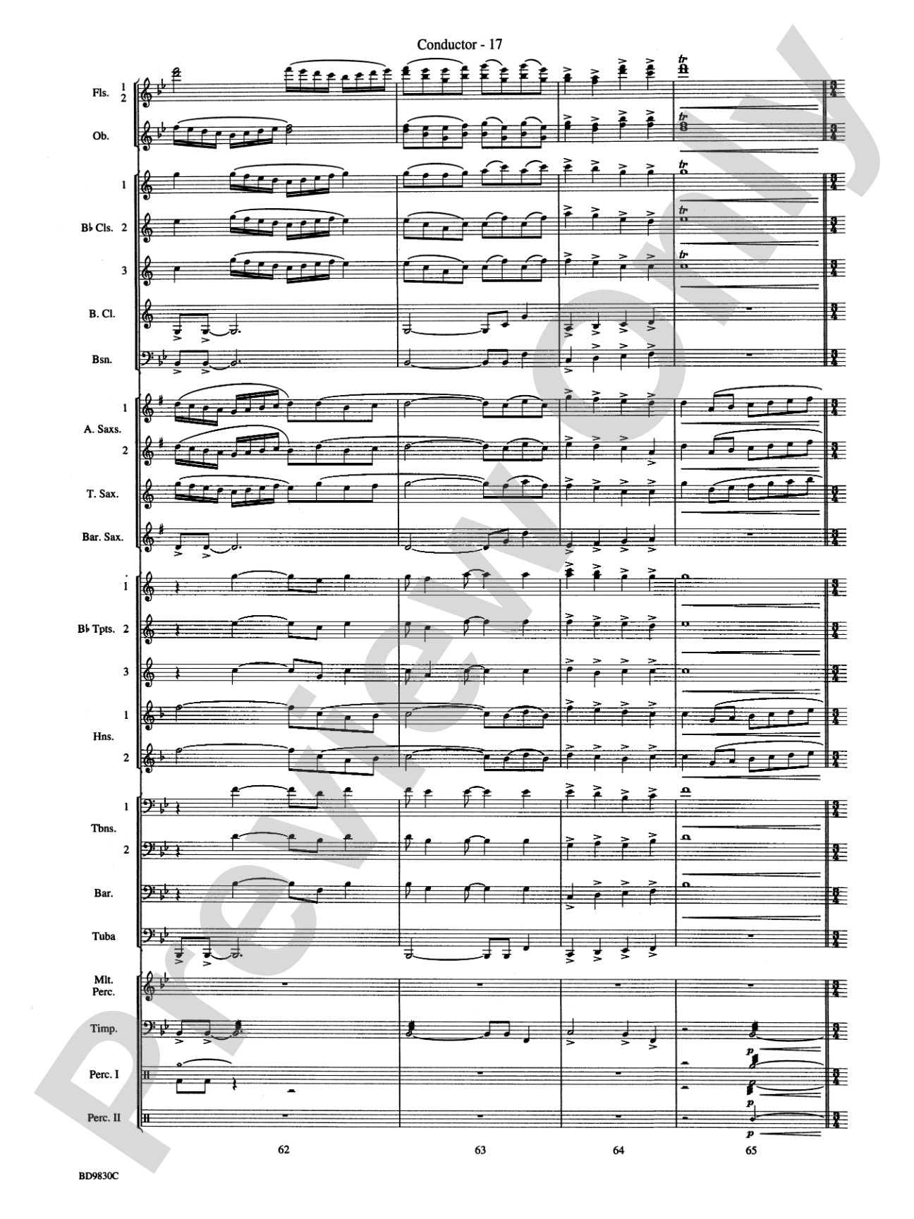 The Spirit of Orpheus (A Sinfonian Celebration): Concert Band Conductor Score & Parts