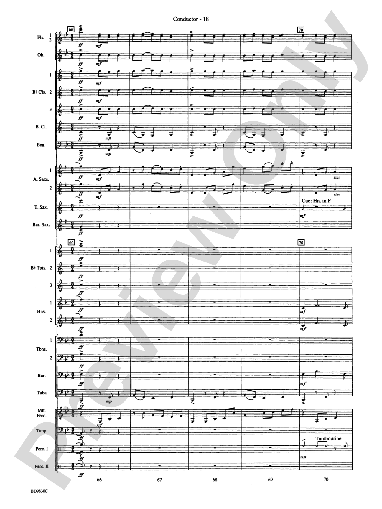 The Spirit of Orpheus (A Sinfonian Celebration): Concert Band Conductor Score & Parts
