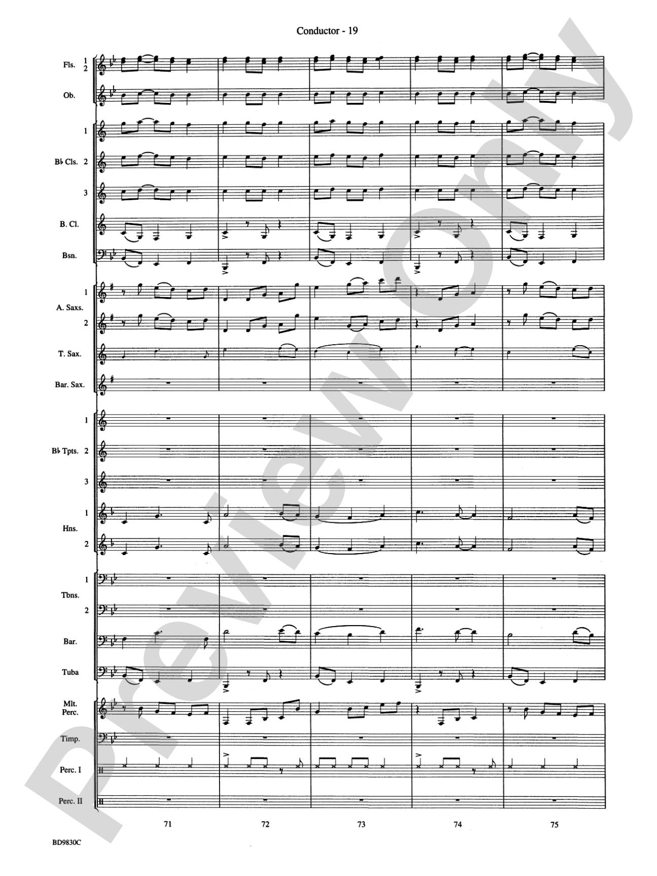 The Spirit of Orpheus (A Sinfonian Celebration): Concert Band Conductor Score & Parts