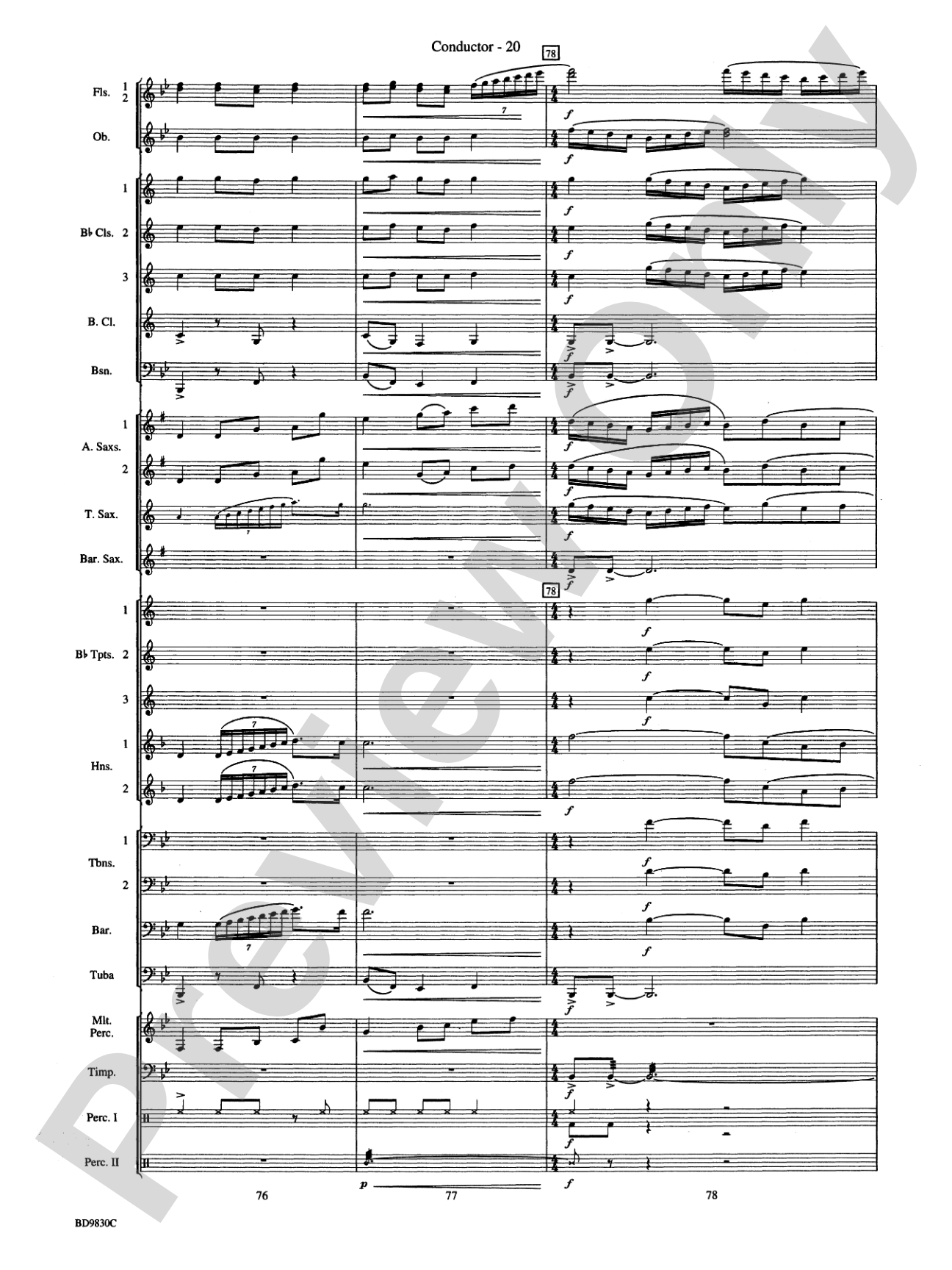 The Spirit of Orpheus (A Sinfonian Celebration): Concert Band Conductor Score & Parts