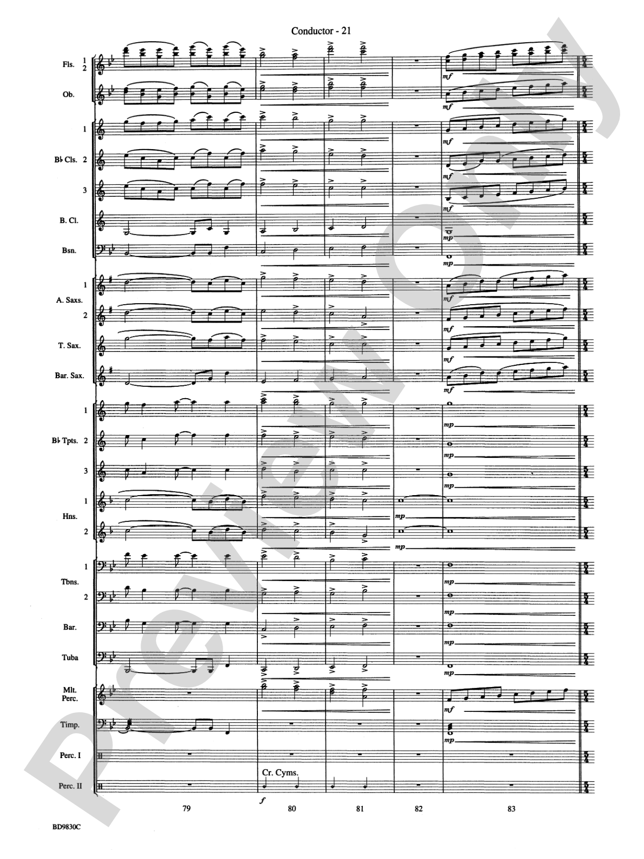The Spirit of Orpheus (A Sinfonian Celebration): Concert Band Conductor Score & Parts